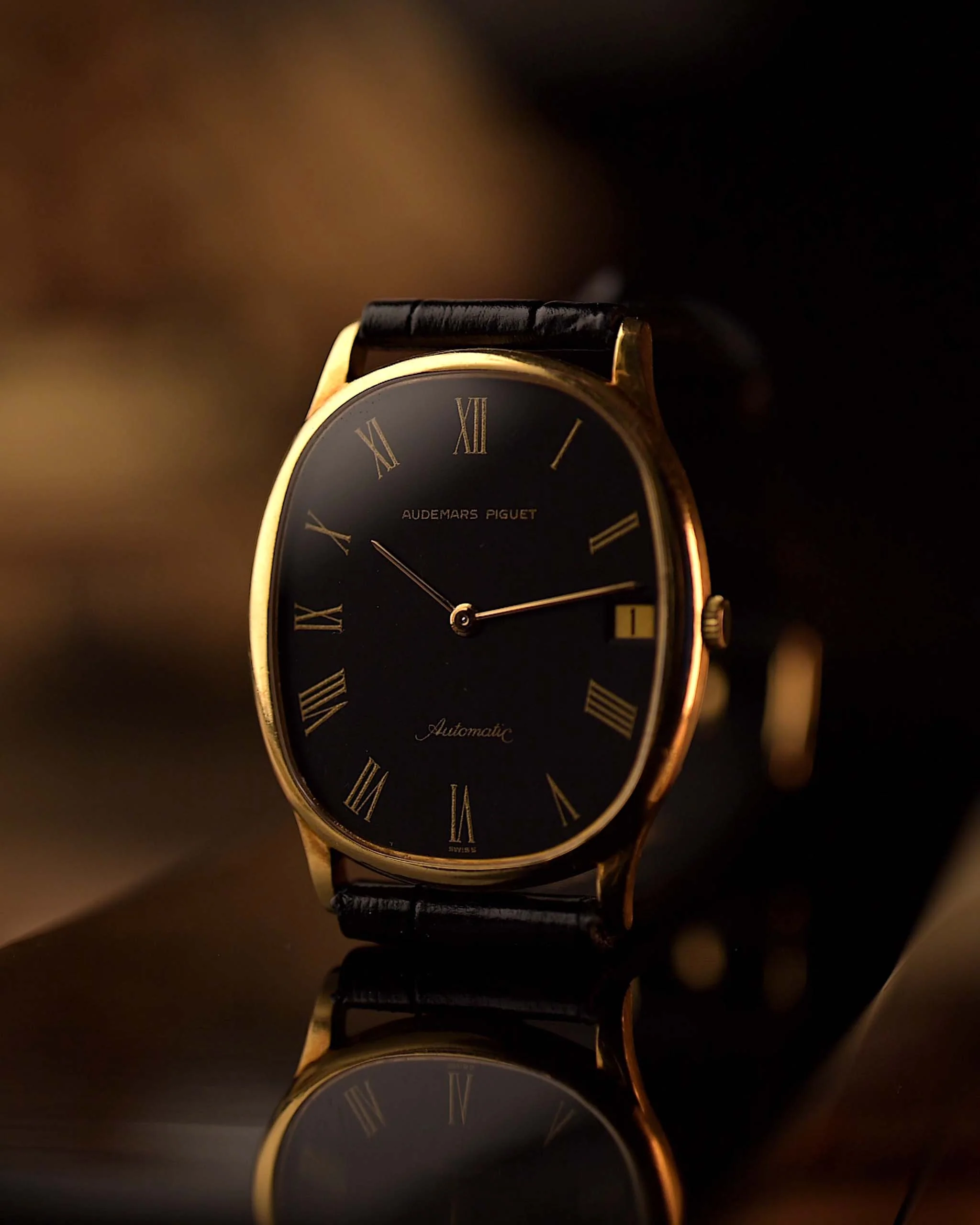 Audemars Piguet Ellipse Black Roman 1977 - Image 7