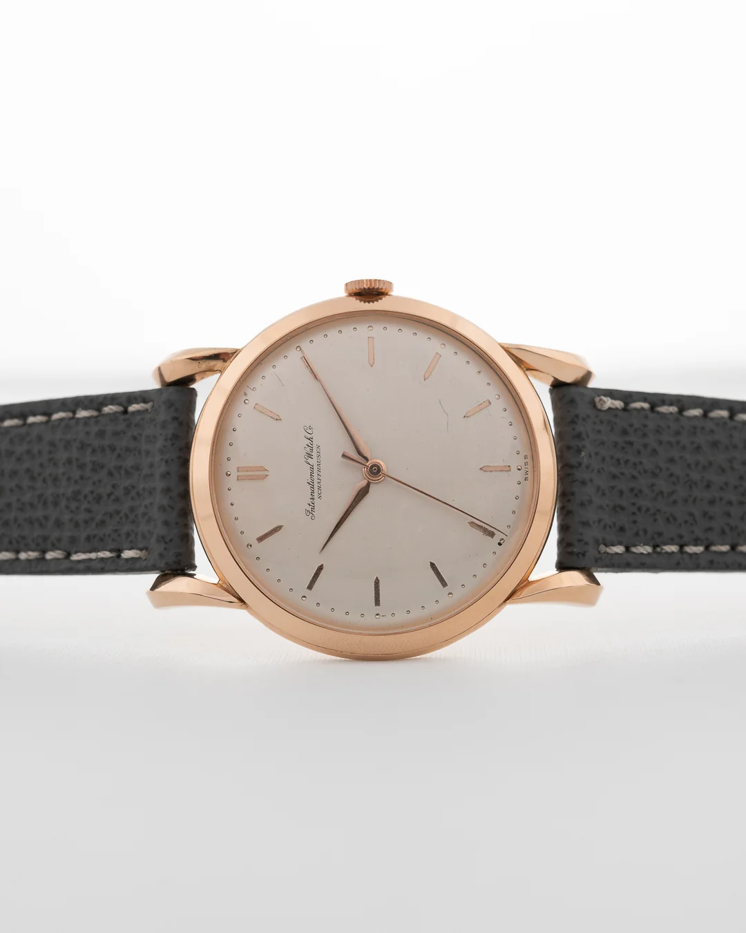 Iwc 18K Rose Gold Bombé 1956