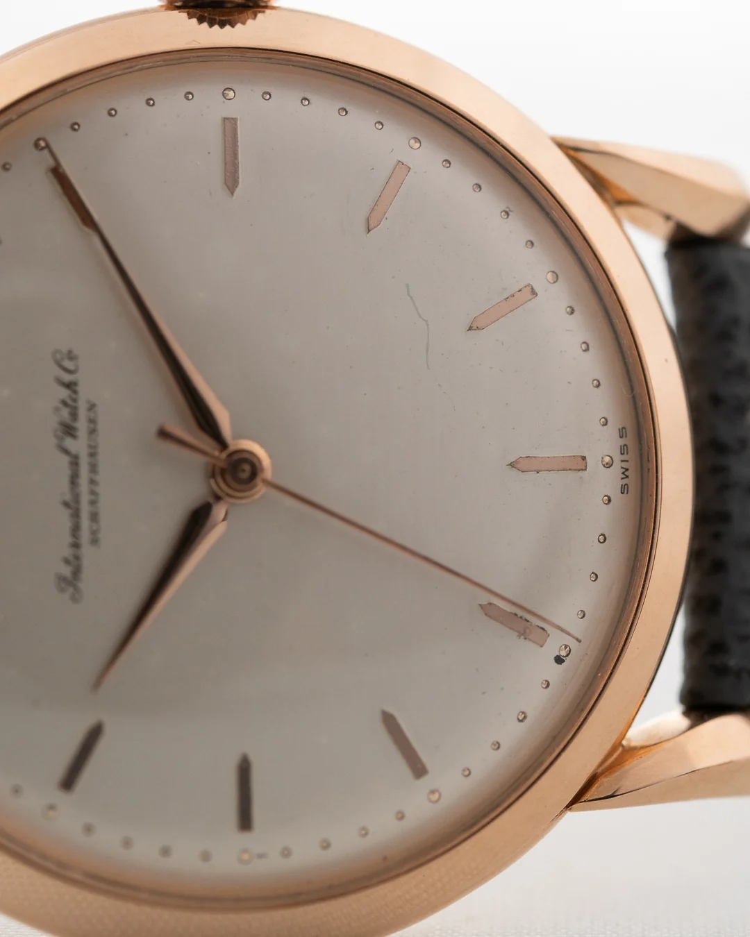 Iwc 18K Rose Gold Bombé 1956 - Image 3