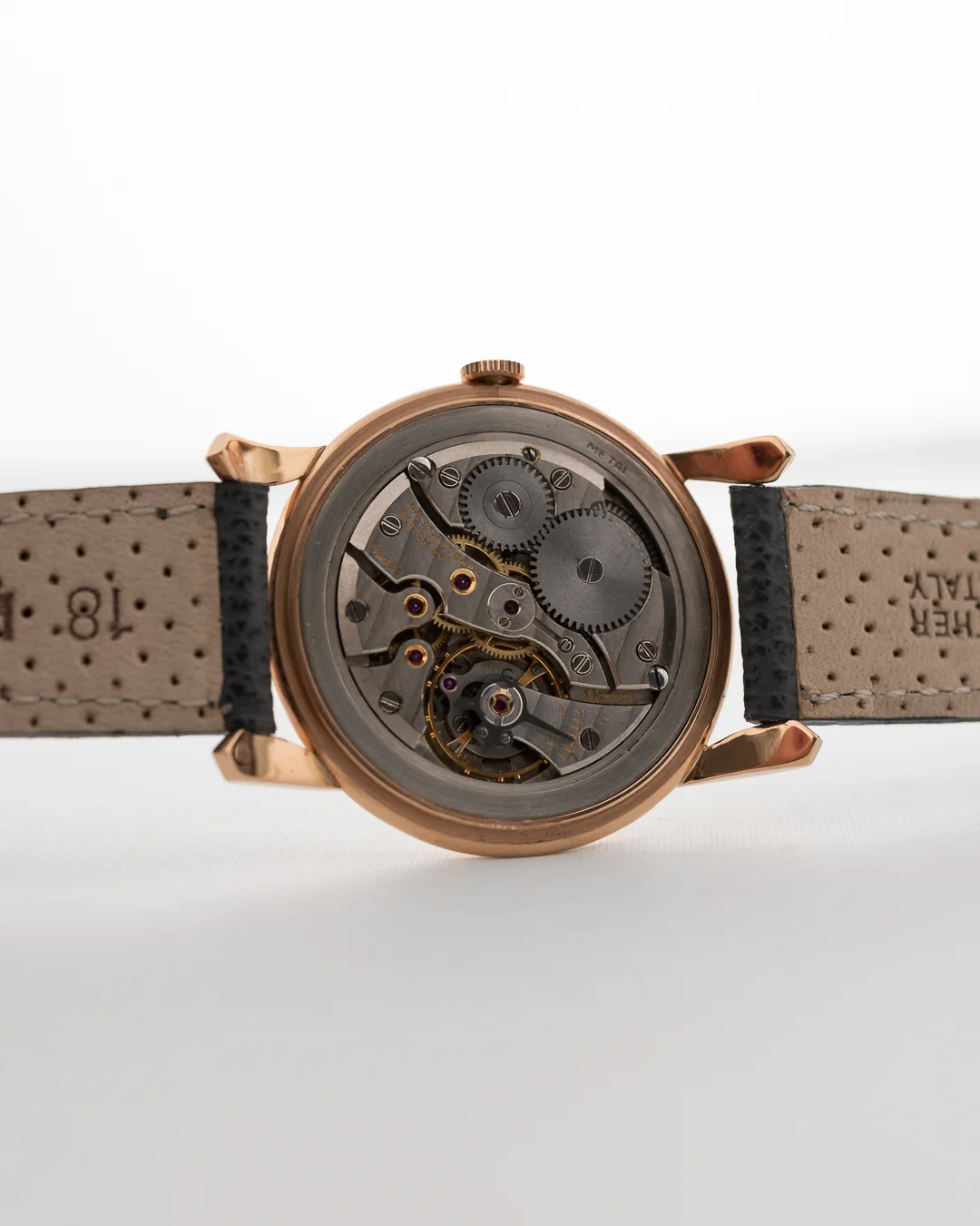Iwc 18K Rose Gold Bombé 1956 - Image 8