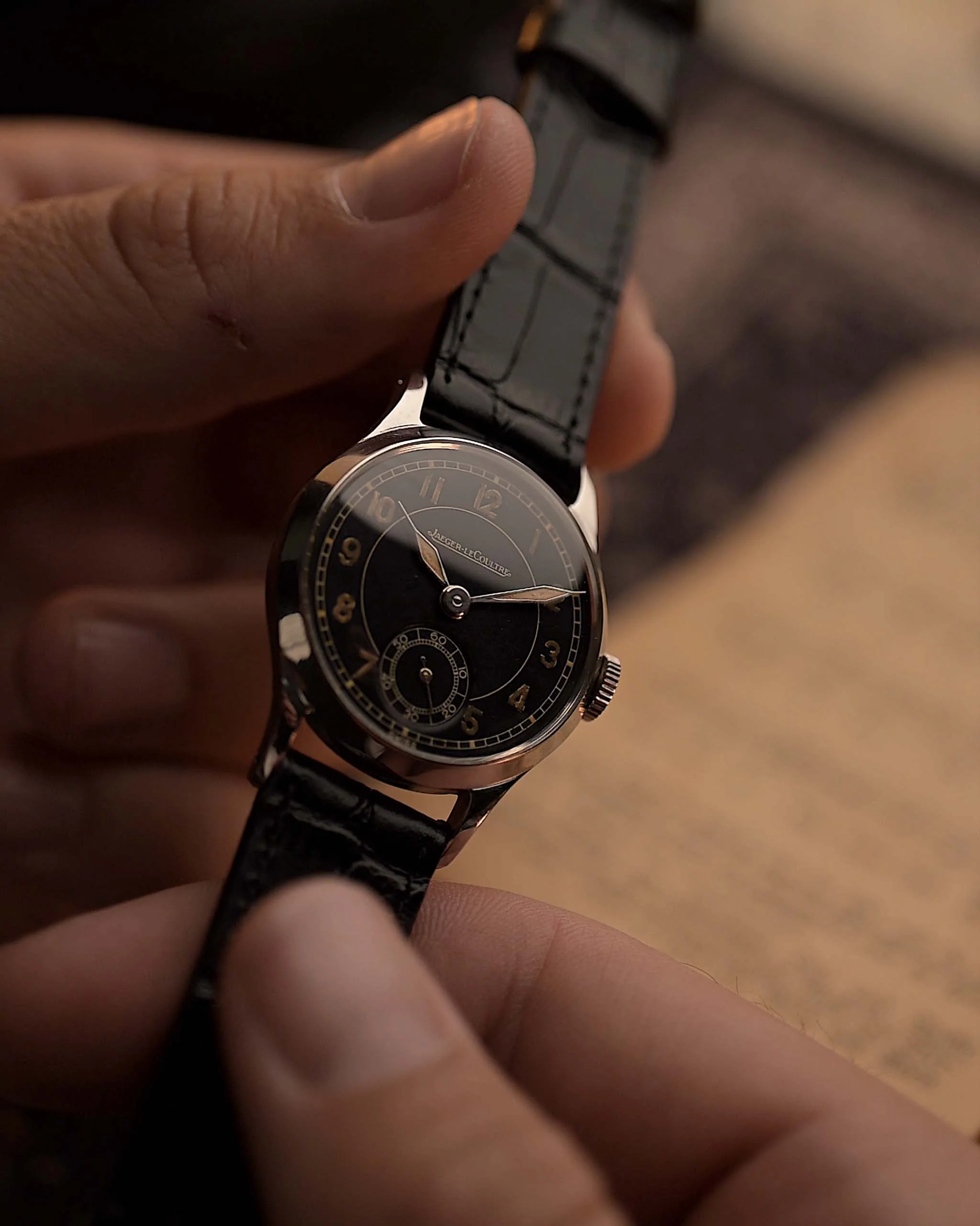Jaeger LeCoultre Military Black 1940s - Image 3