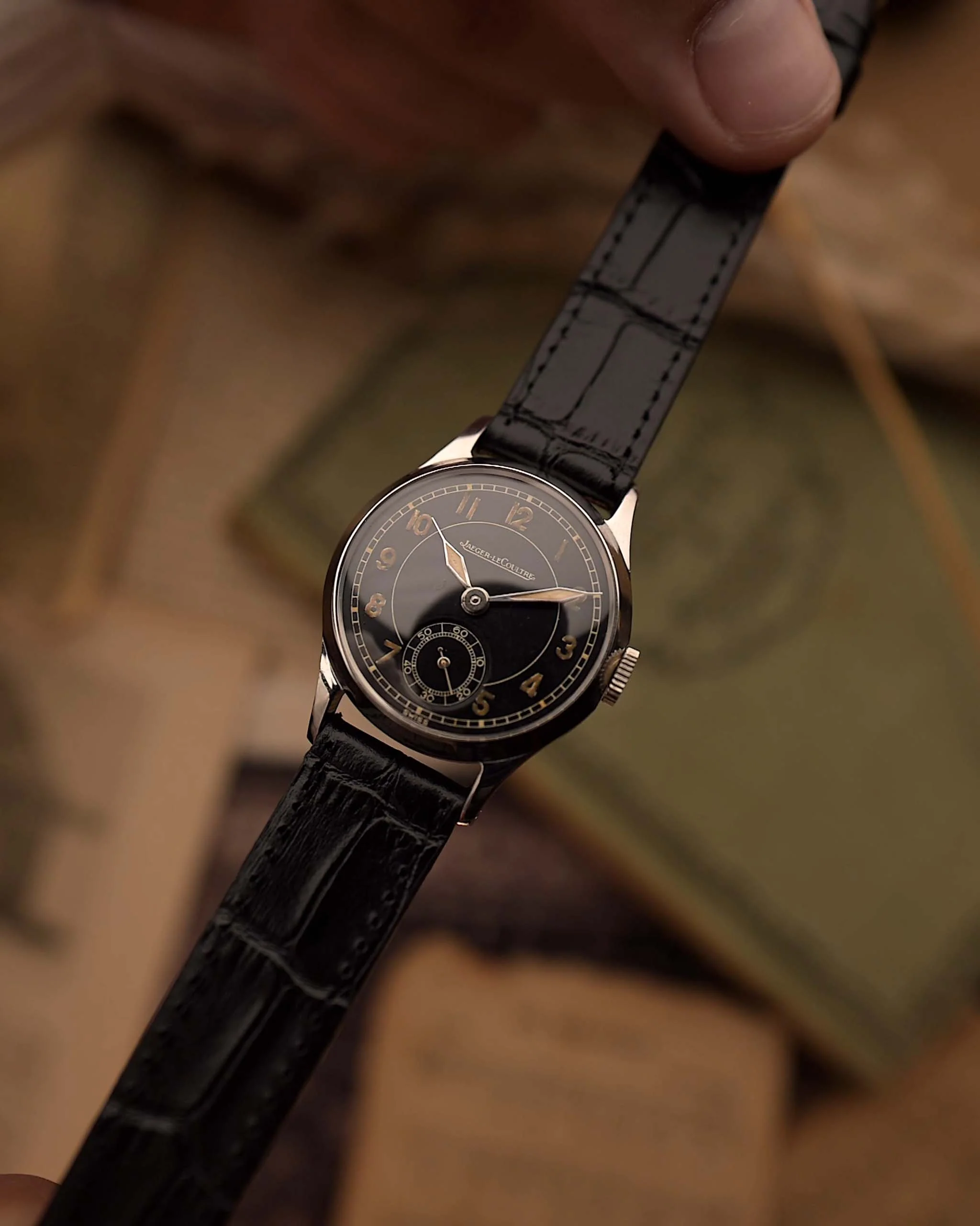 Jaeger LeCoultre Military Black 1940s - Image 4