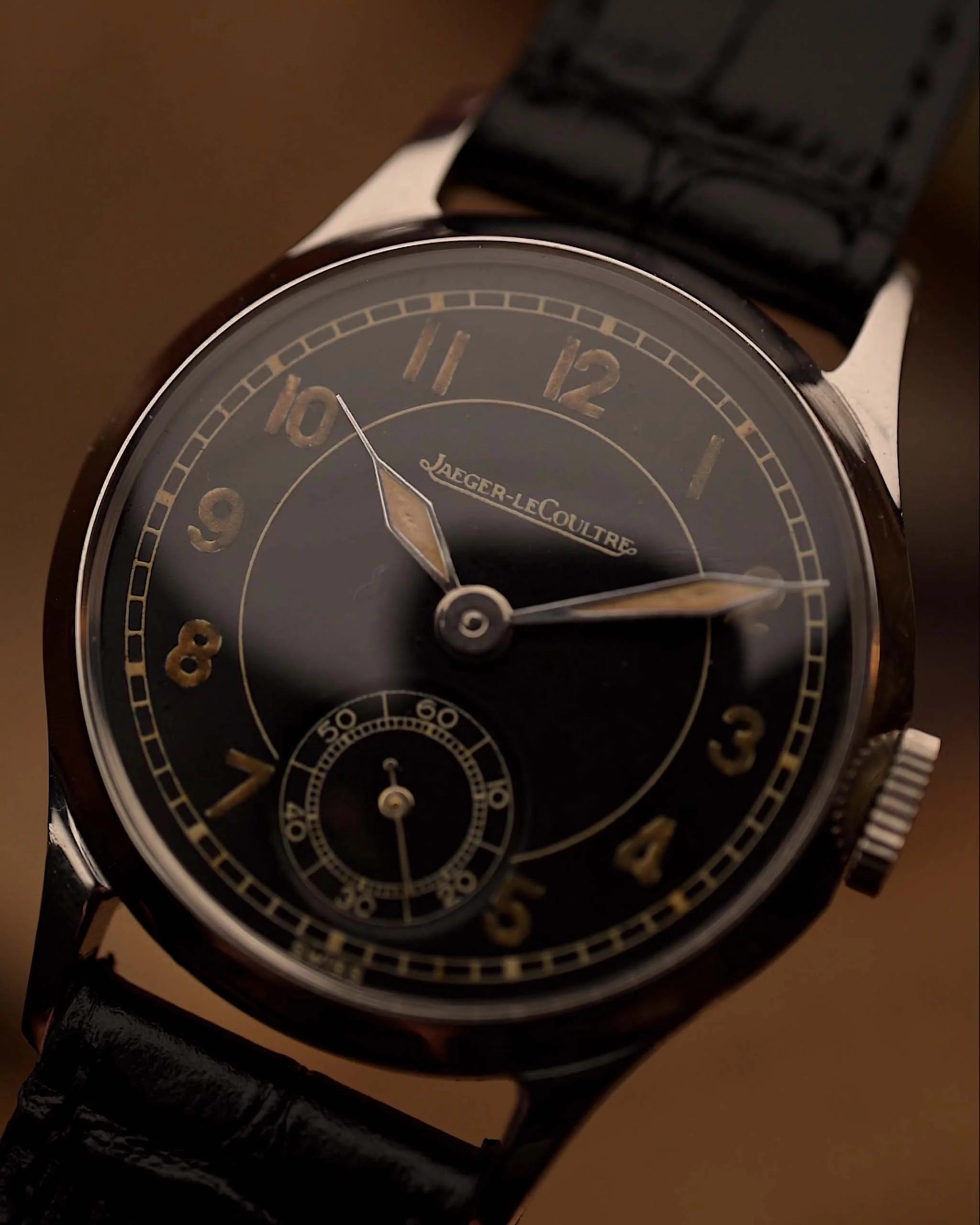 Jaeger LeCoultre Military Black 1940s - Image 5