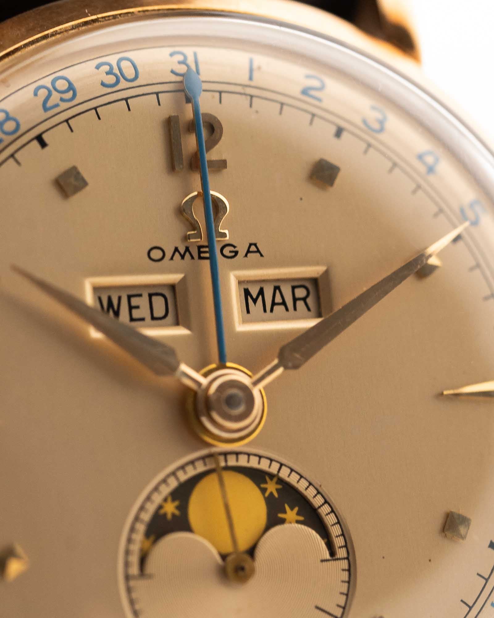 Omega Cosmic 18k Moonphase 1940s - Image 8