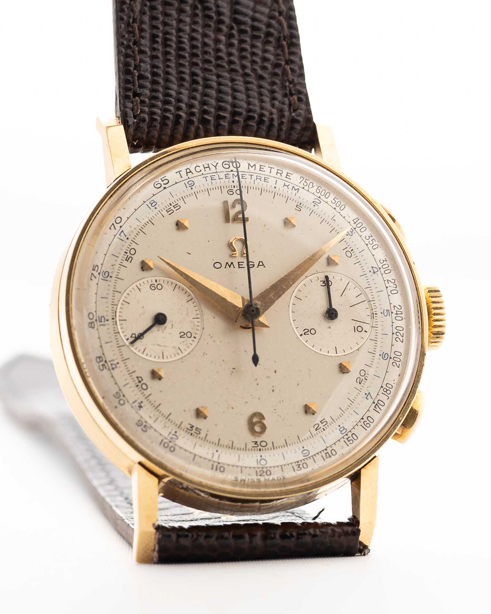 Omega 2393 Chronograph 18k 1960 - Image 10
