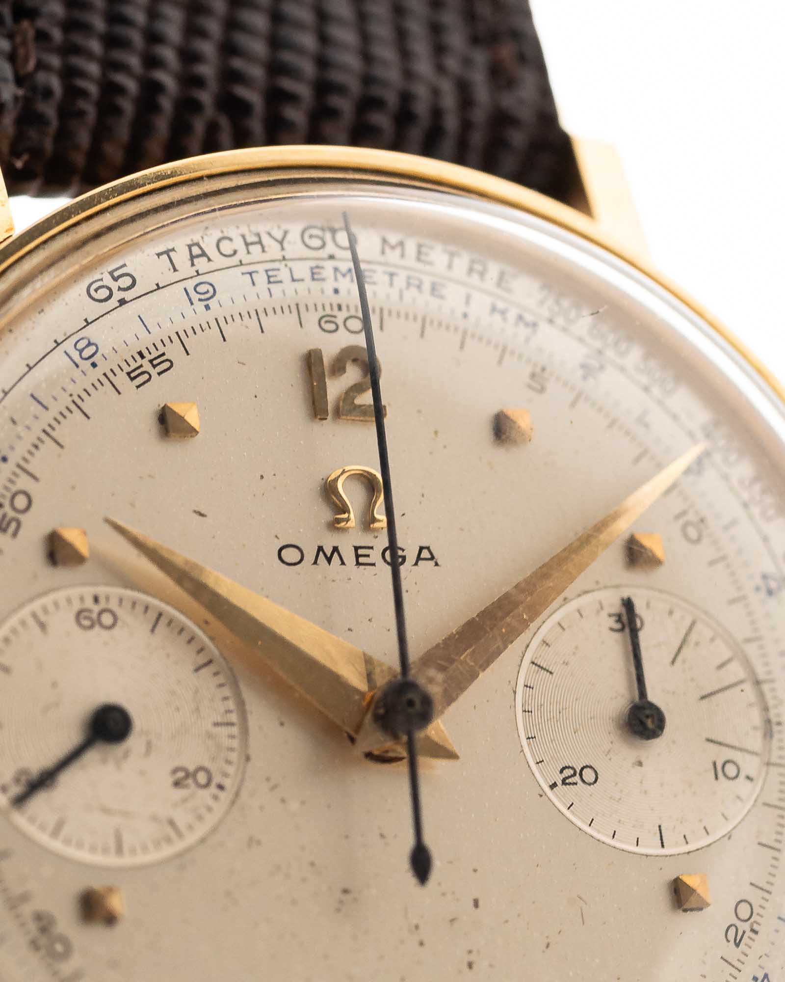 Omega 2393 Chronograph 18k 1960 - Image 11