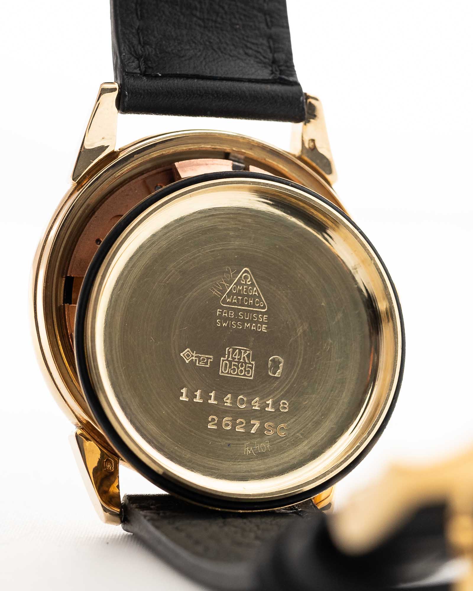 Omega 2627 Seamaster 14k Calendar Black 1950 - Image 17