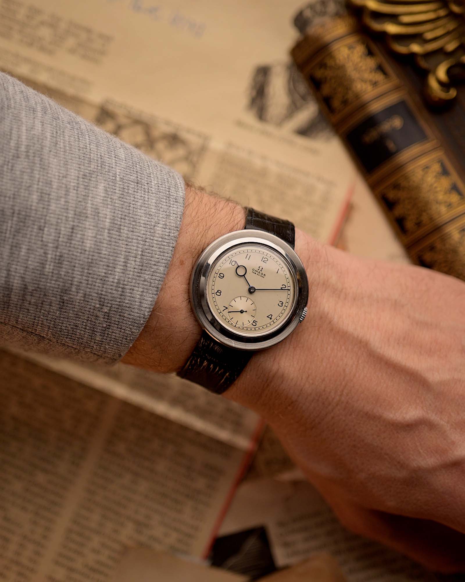 Omega Art Deco Jumbo Disco Volante Pontife 1930s - Image 2