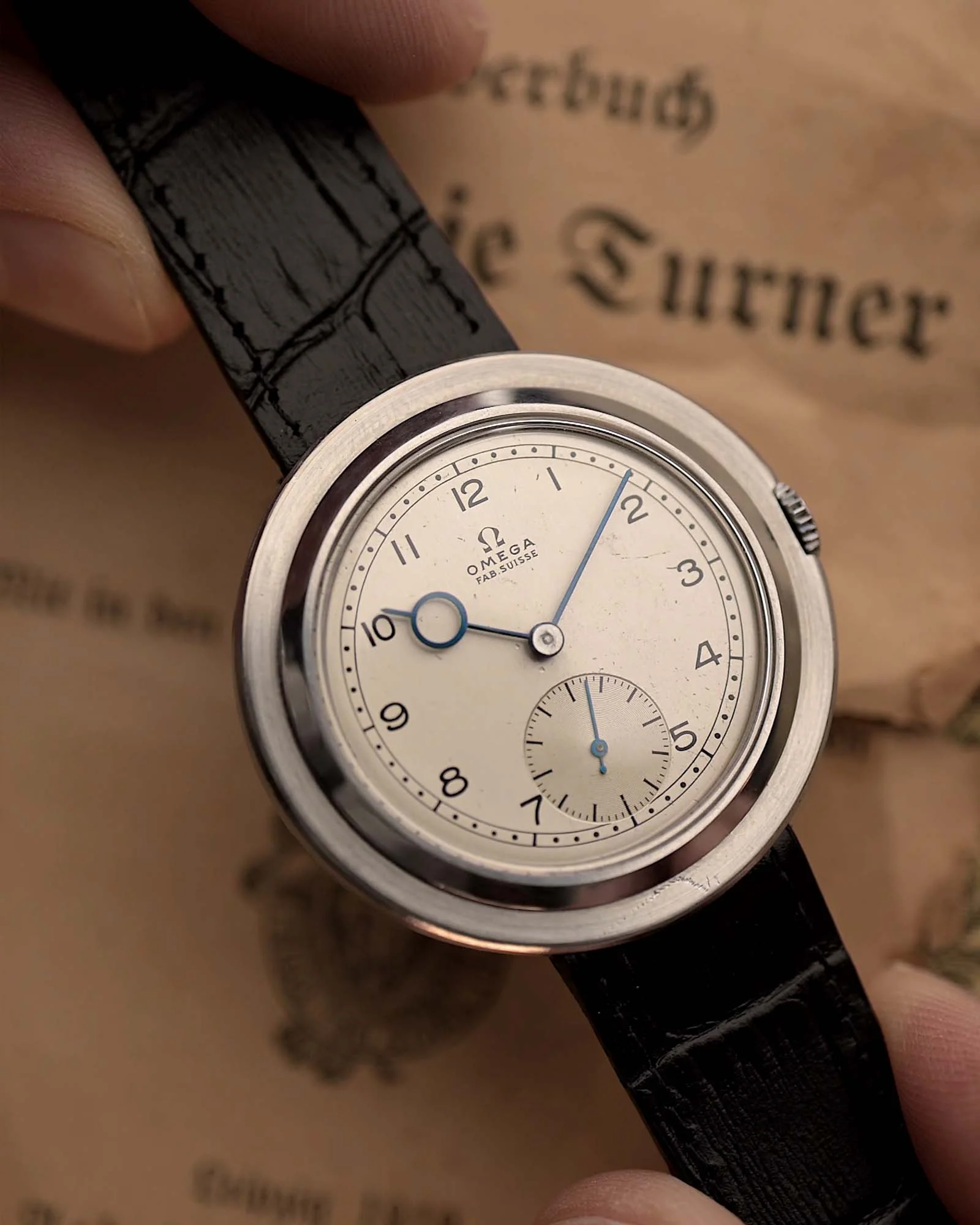 Omega Art Deco Jumbo Disco Volante Pontife 1930s - Image 4