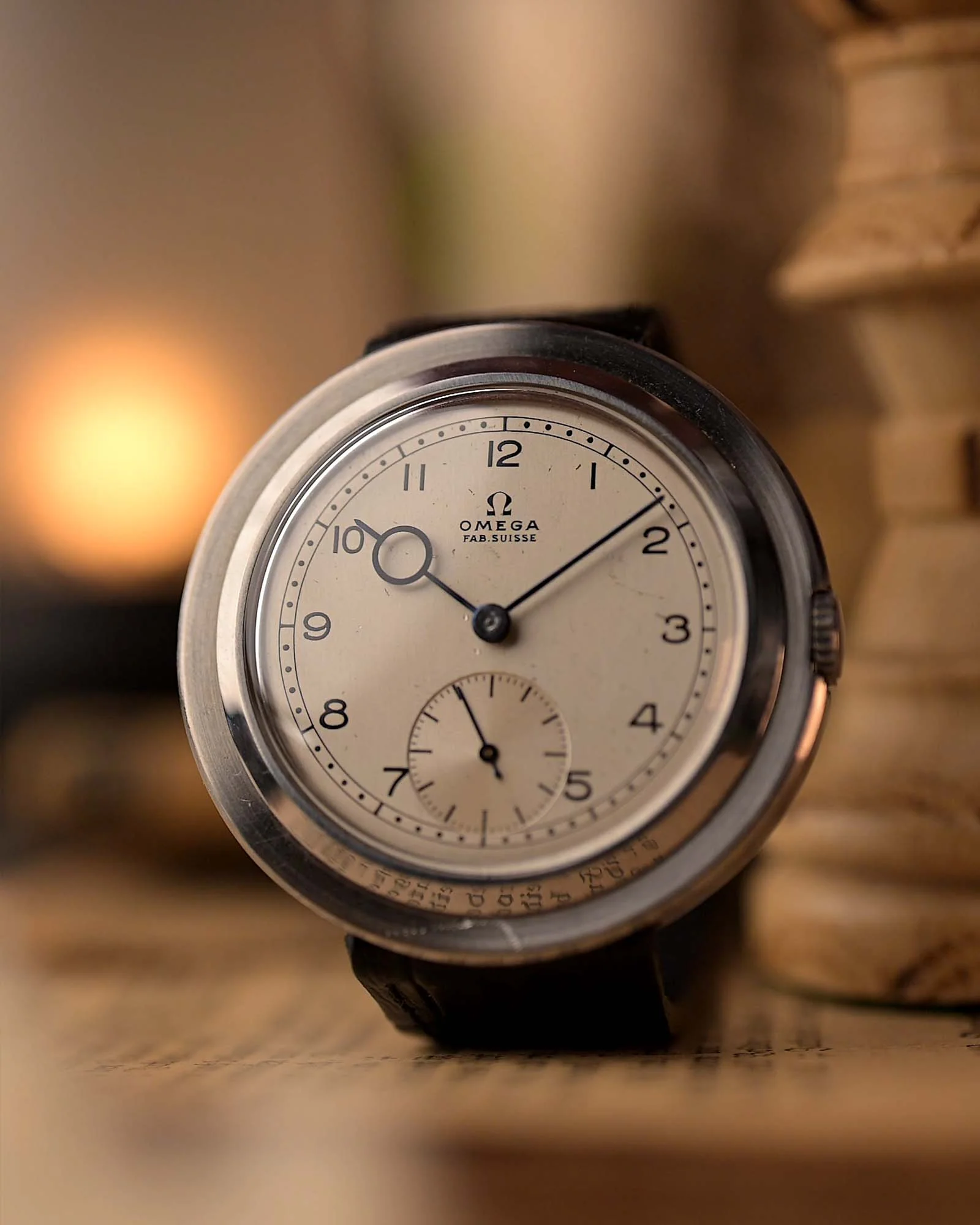 Omega Art Deco Jumbo Disco Volante Pontife 1930s - Image 5