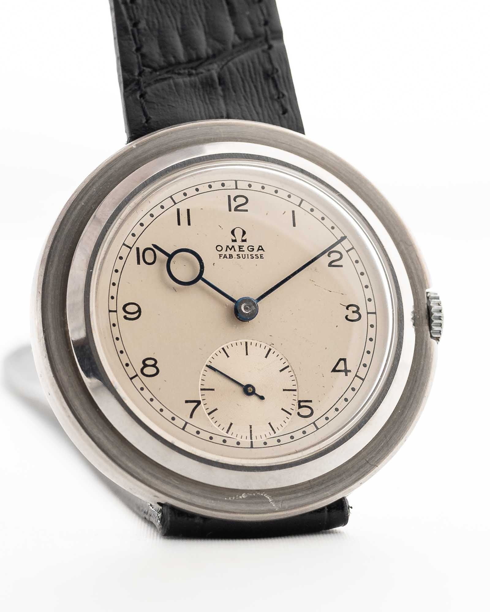 Omega Art Deco Jumbo Disco Volante Pontife 1930s - Image 8
