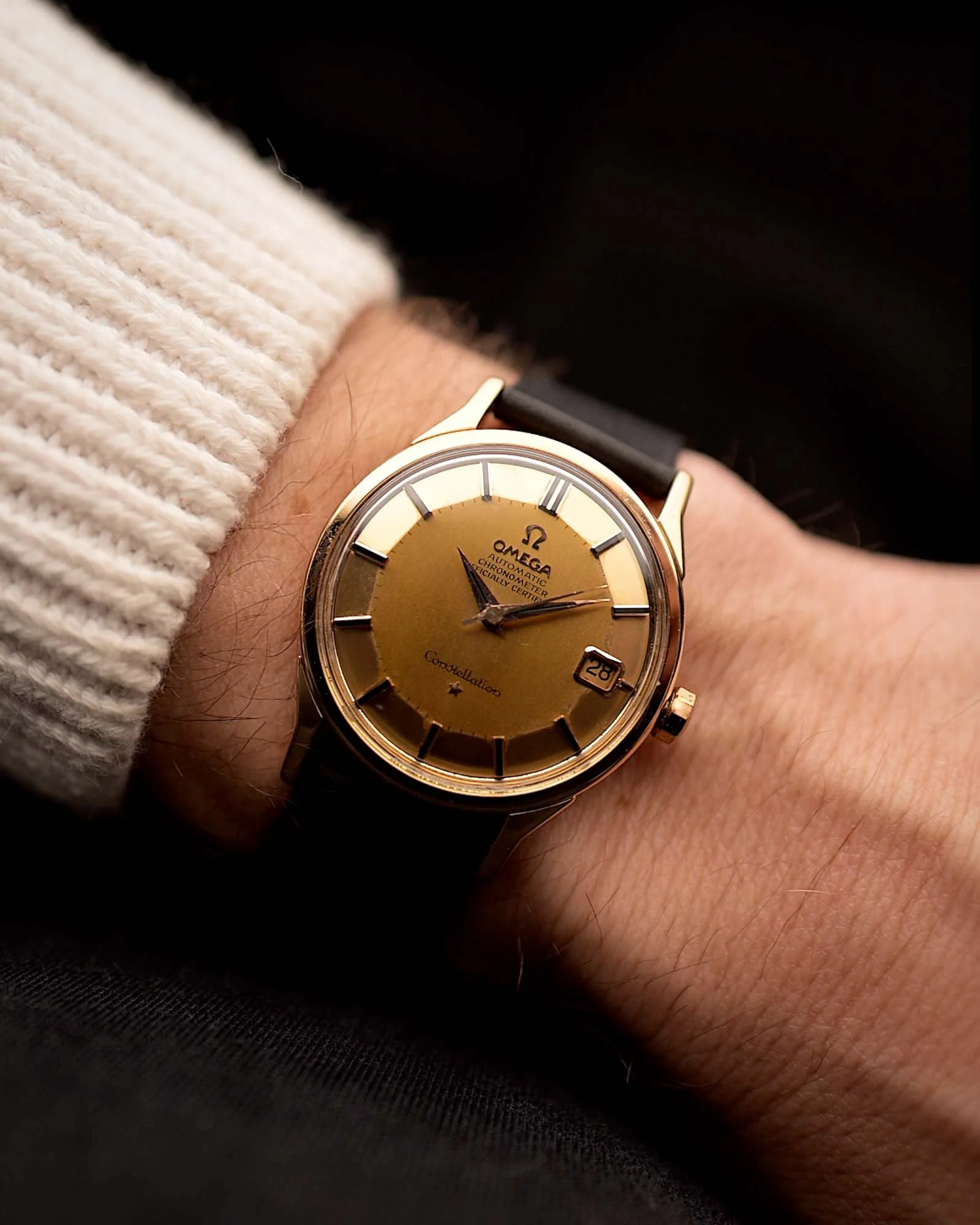 Omega 18k Constellation 168005 Pie Pan 1966