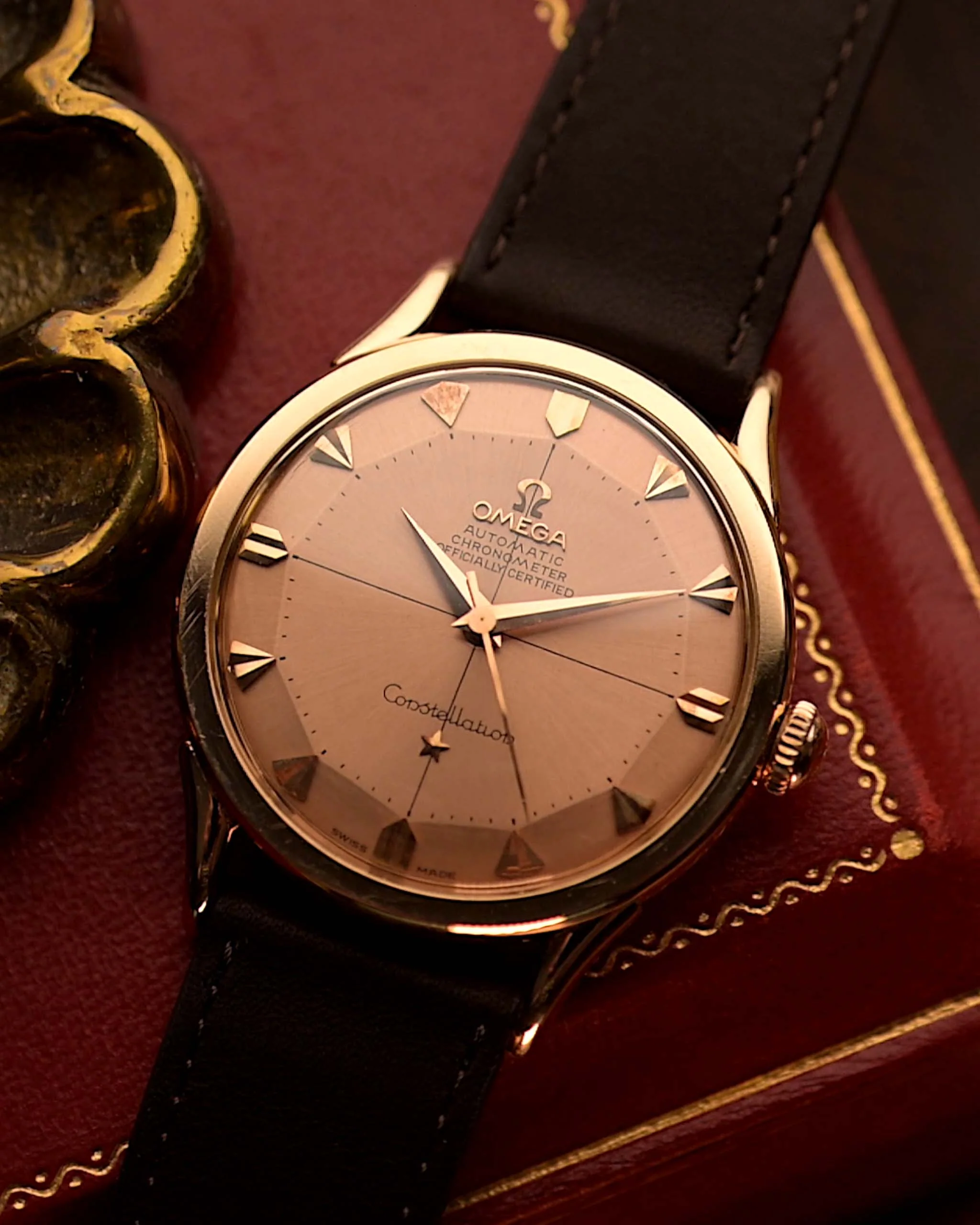 Omega Constellation French Pie Pan Rose 1956 - Image 3