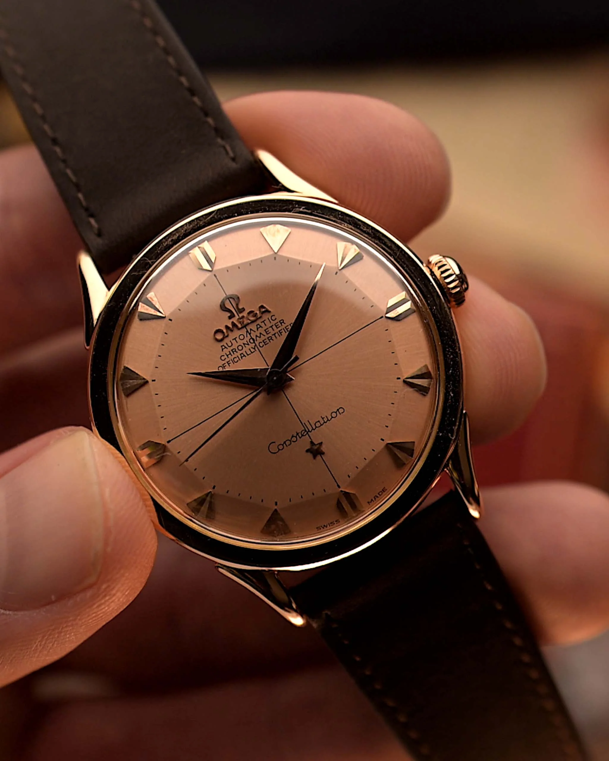 Omega Constellation French Pie Pan Rose 1956 - Image 6
