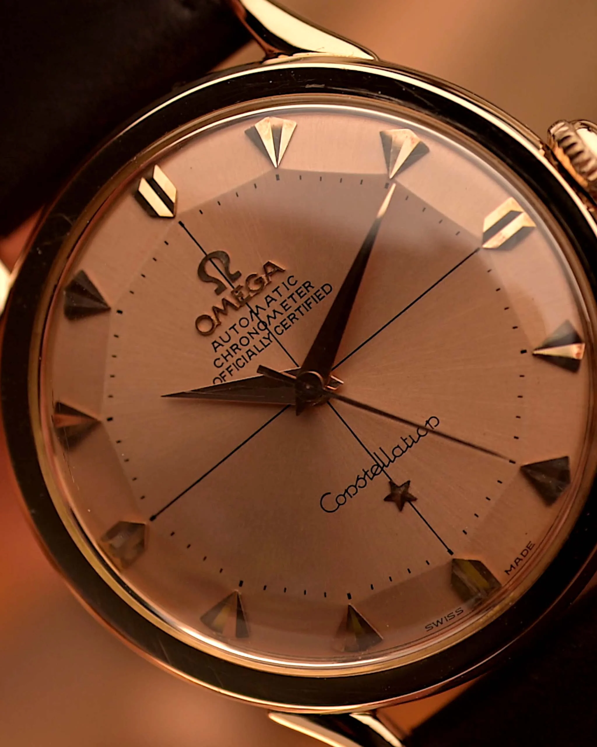 Omega Constellation French Pie Pan Rose 1956 - Image 7