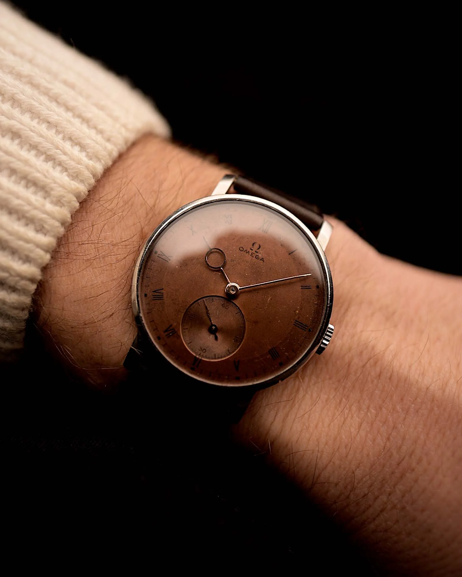 Omega Jumbo Art Deco Pontife 1940s