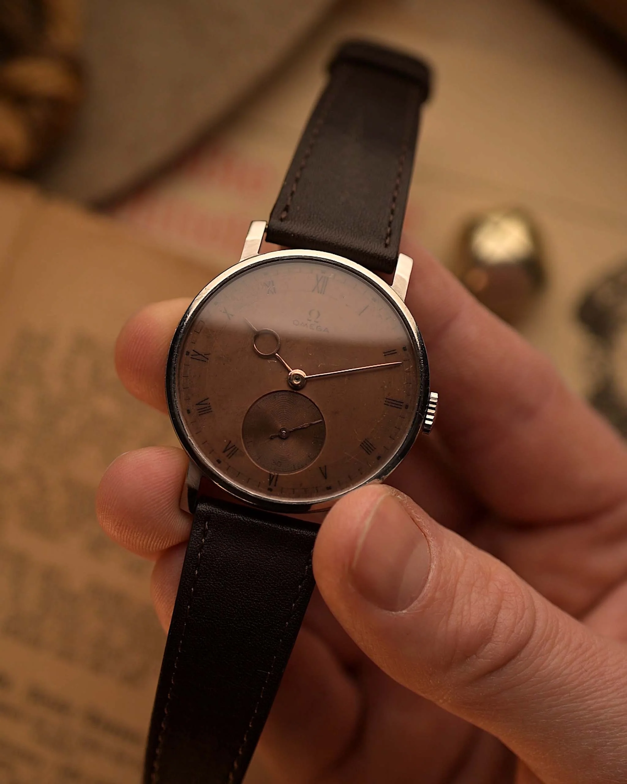 Omega Jumbo Art Deco Pontife 1940s - Image 3