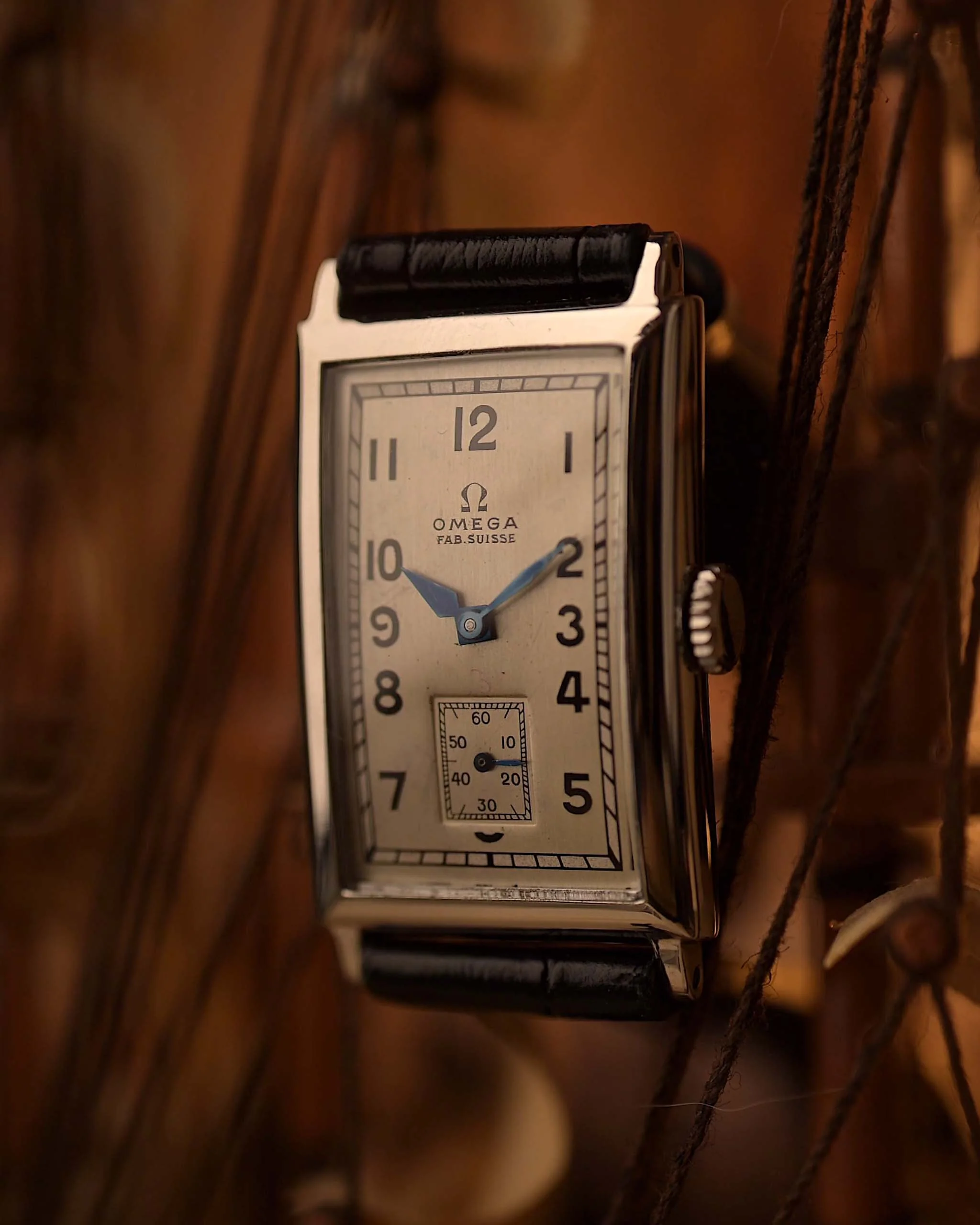 Omega T17 Art Deco Rectangular 1940s - Image 3