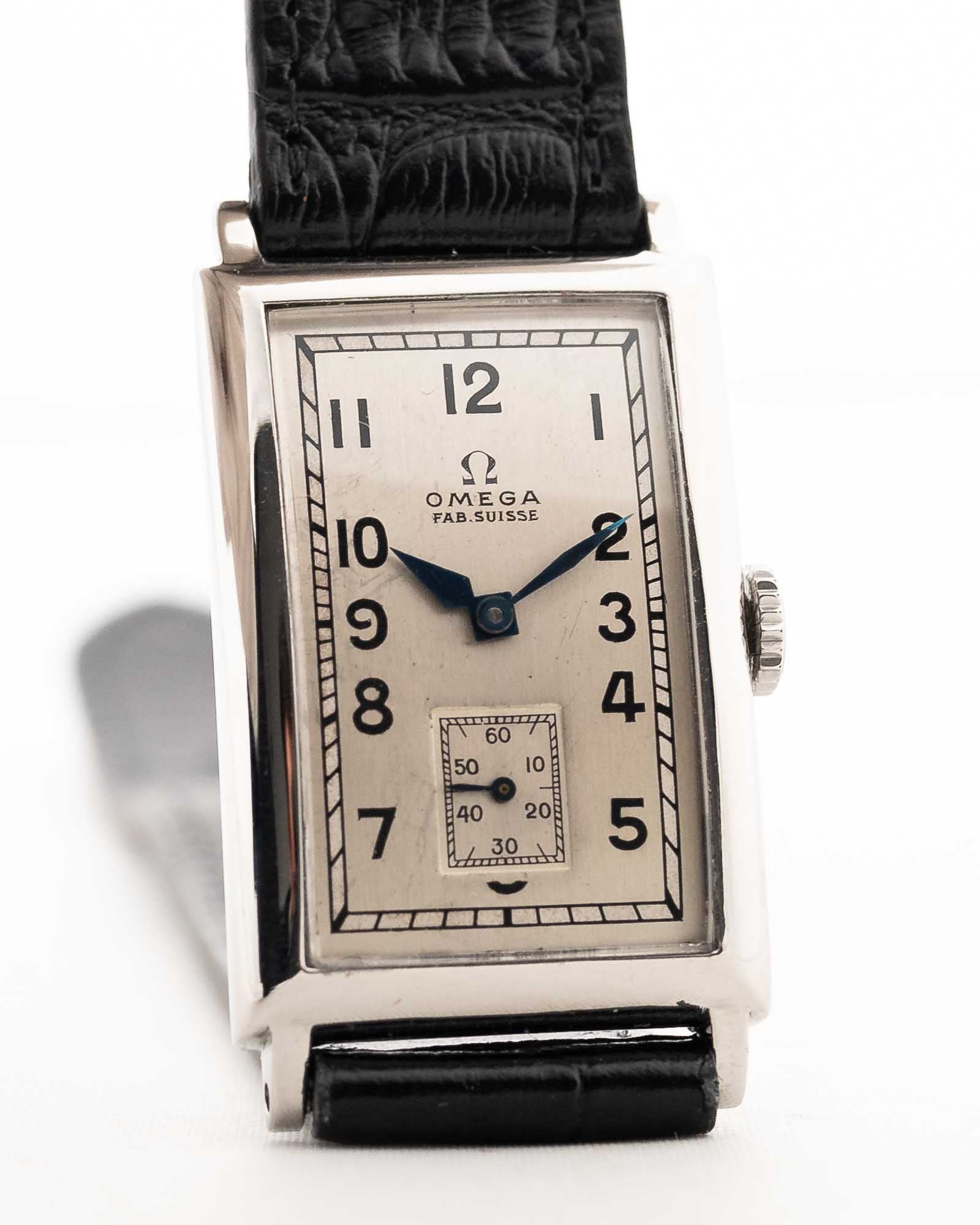 Omega T17 Art Deco Rectangular 1940s - Image 7