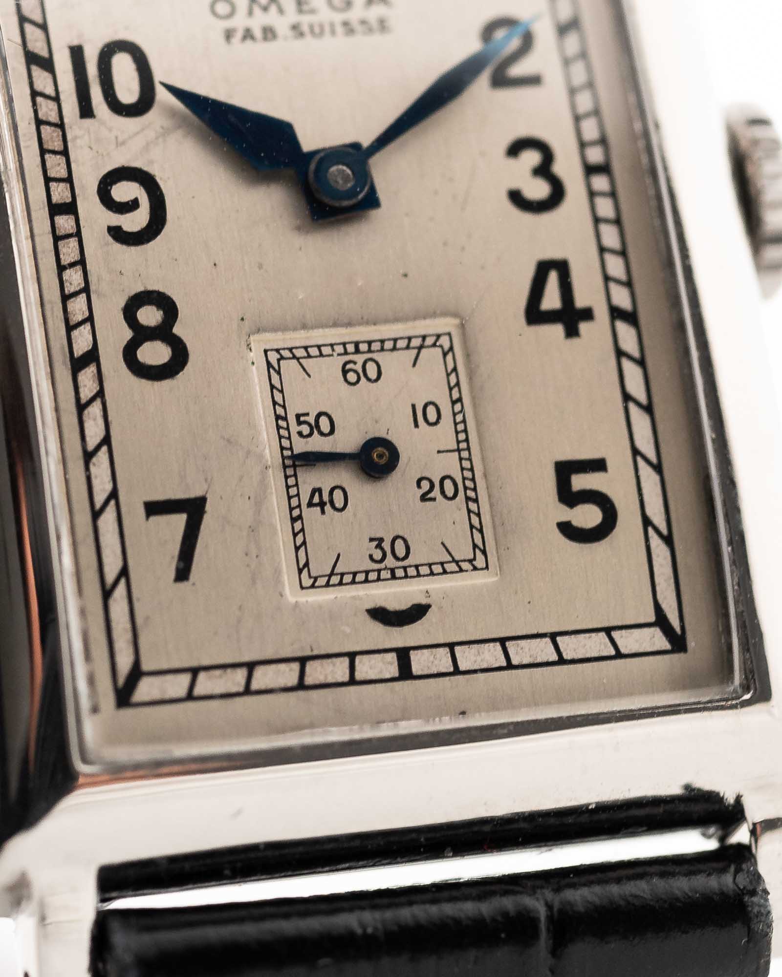 Omega T17 Art Deco Rectangular 1940s - Image 9