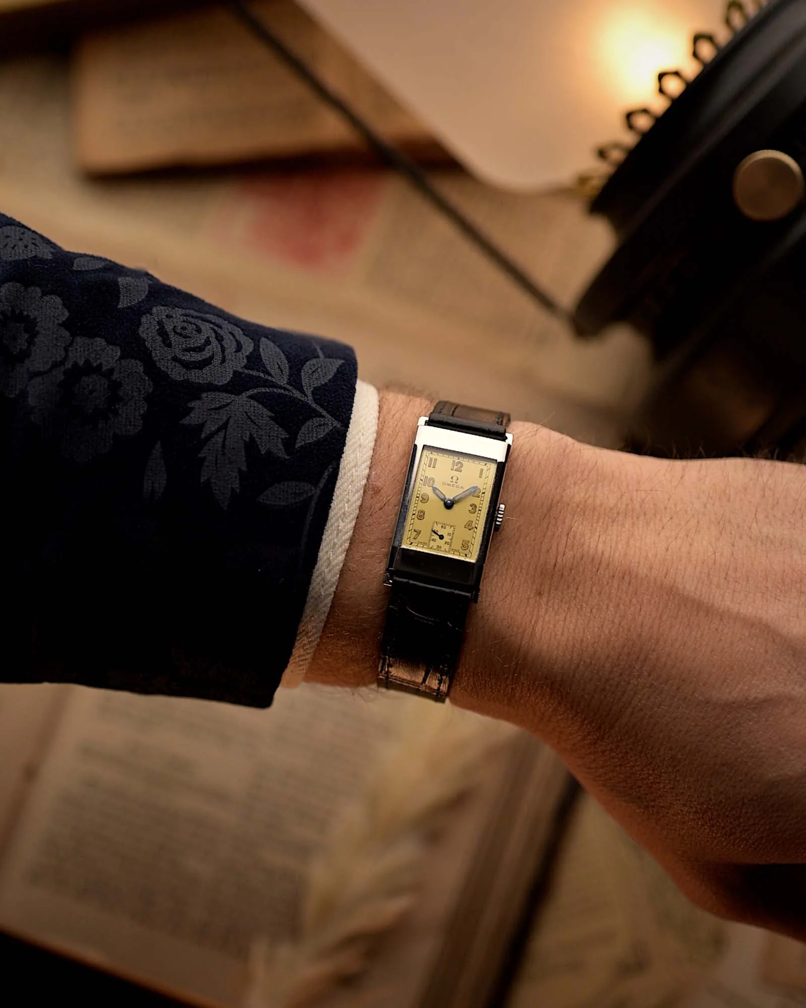 Omega T17 Art Deco Rectangular 1940s - Image 2