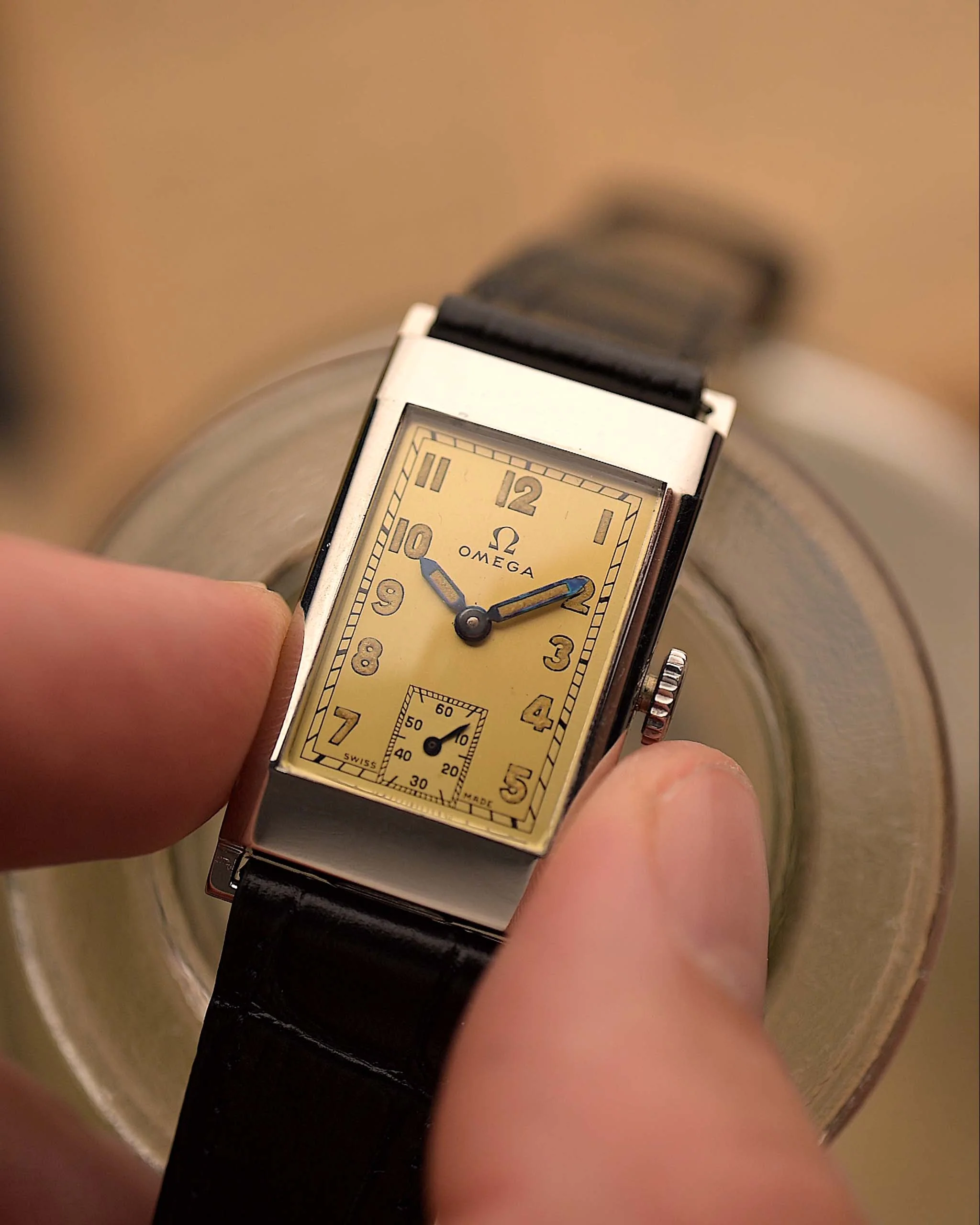 Omega T17 Art Deco Rectangular 1940s - Image 3
