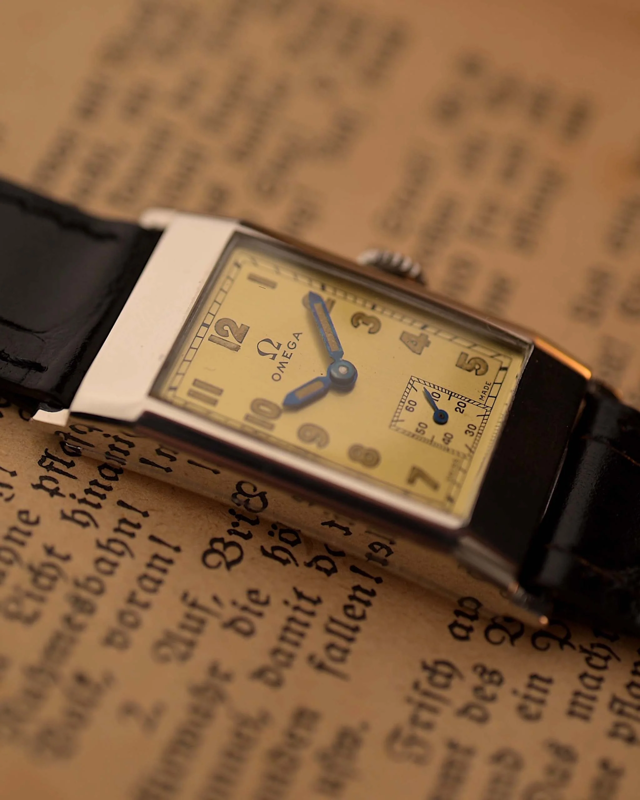 Omega T17 Art Deco Rectangular 1940s - Image 5
