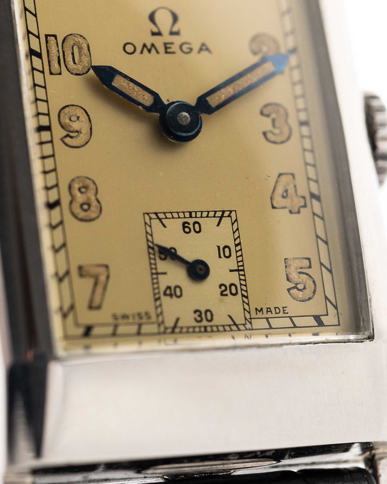 Omega T17 Art Deco Rectangular 1940s - Image 8