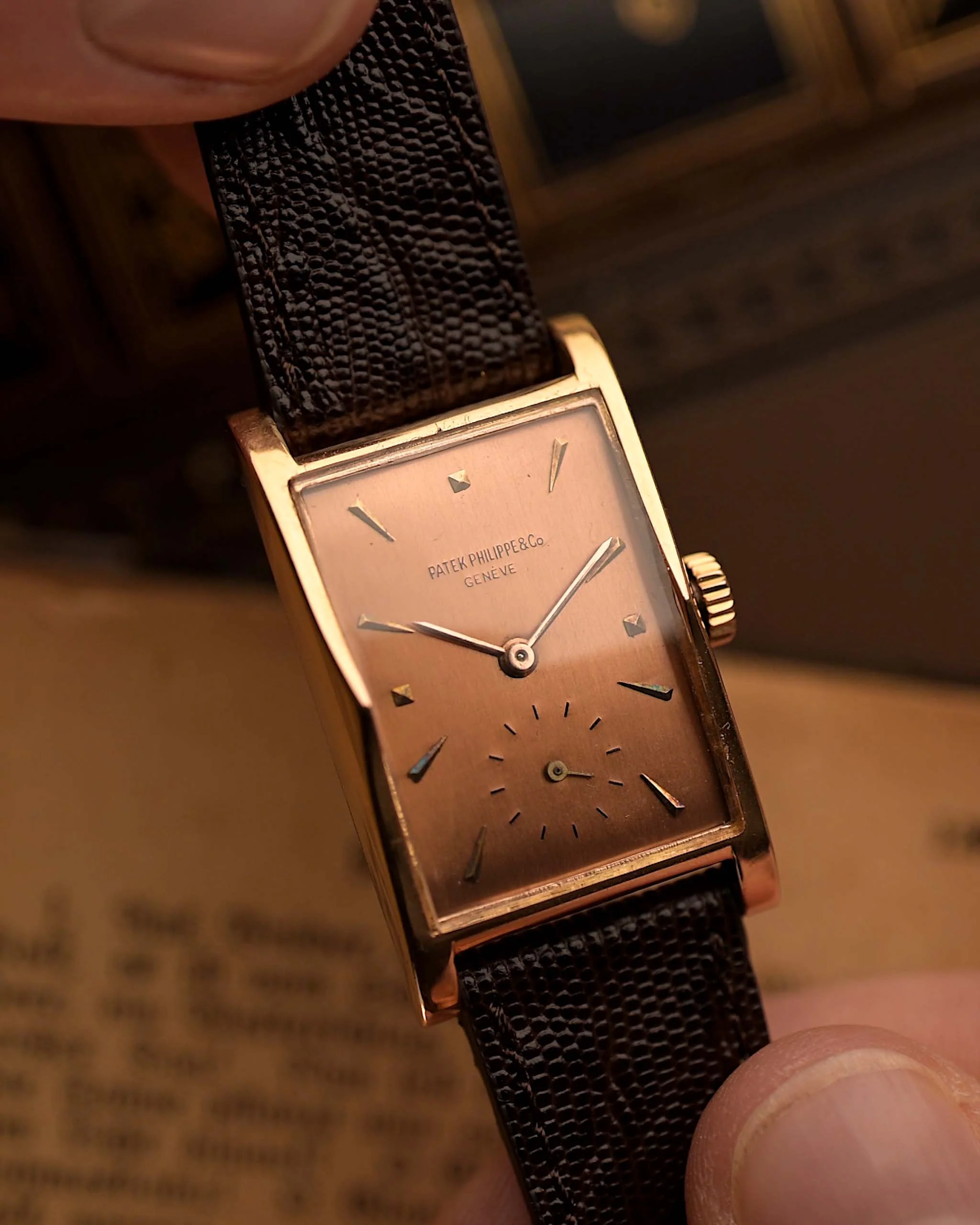 Patek Philippe 1588 Gondolo 18k Rose 1940 - Image 5