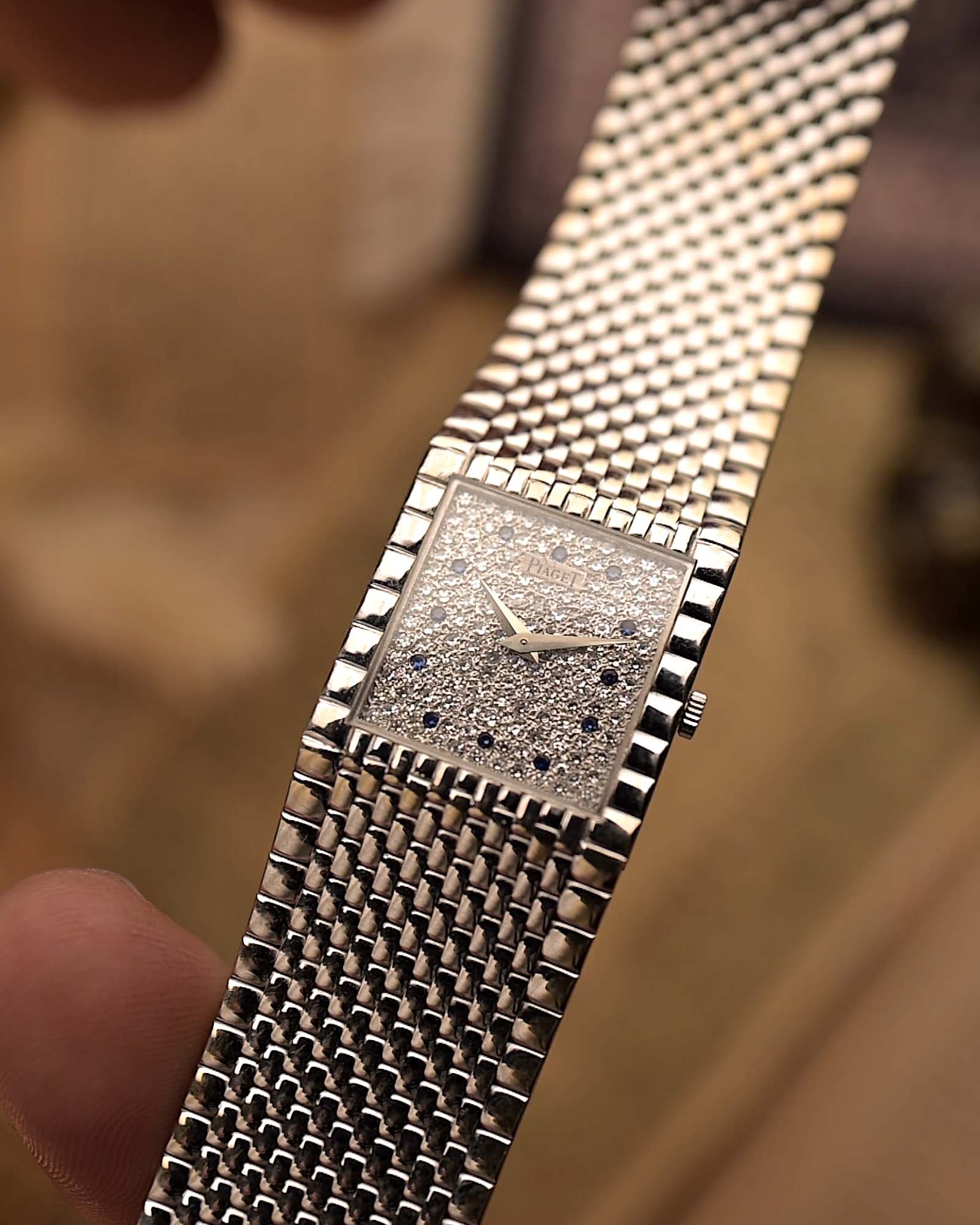 Piaget Emperador 9131 Pavé Sapphire 1980s - Image 6