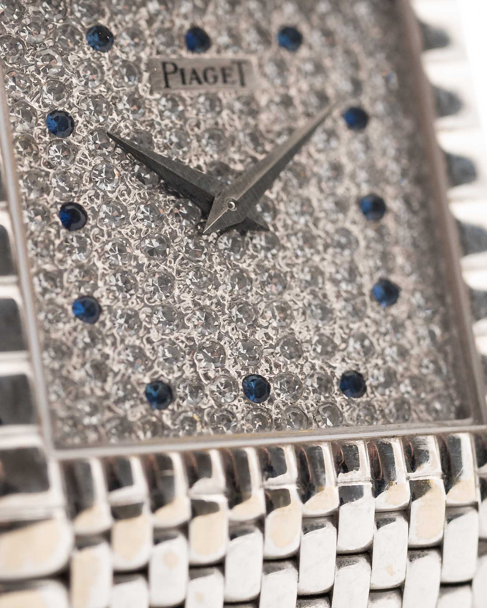 Piaget Emperador 9131 Pavé Sapphire 1980s - Image 9