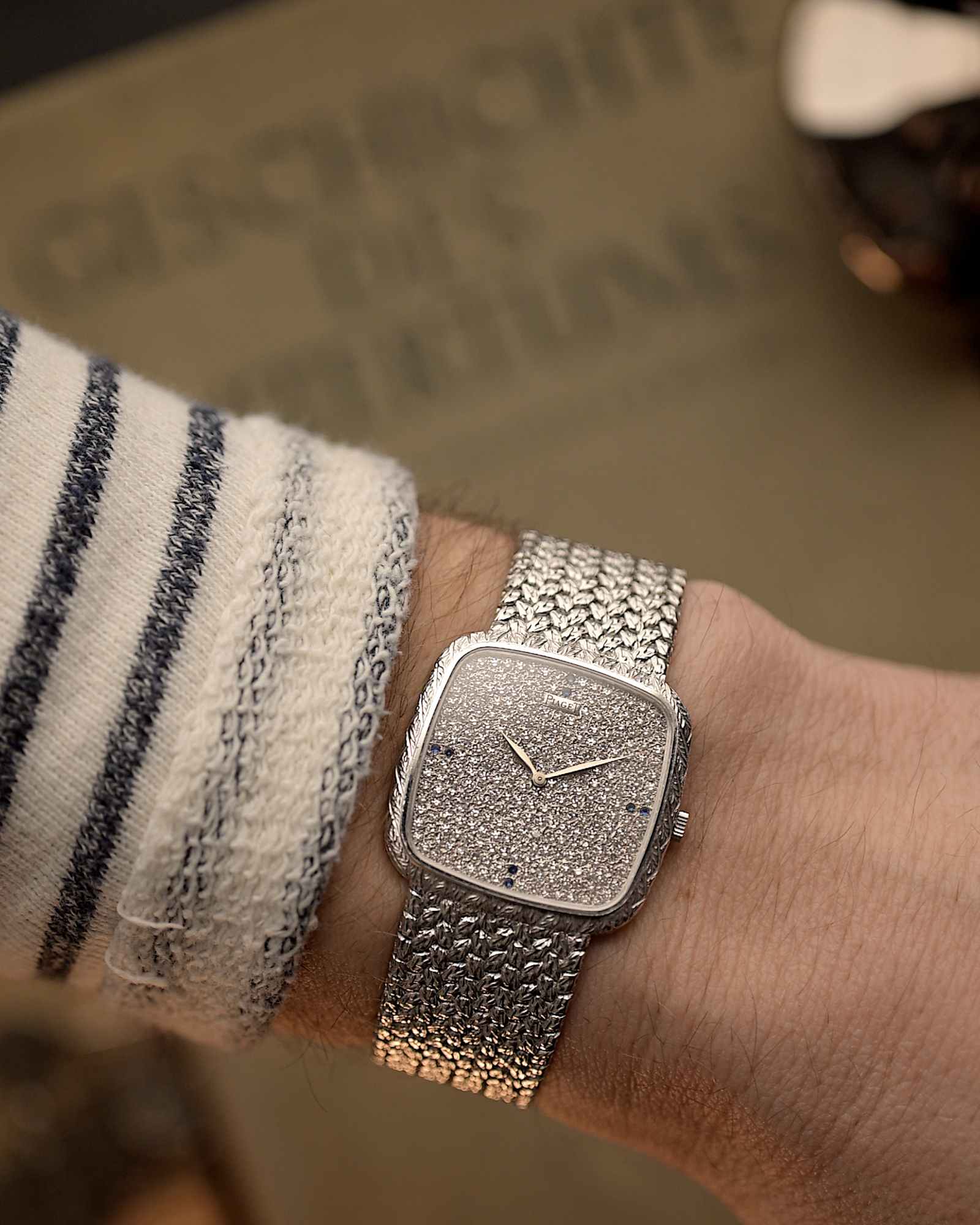 Piaget Square 9771 Jumbo Pavé 1980s - Image 2