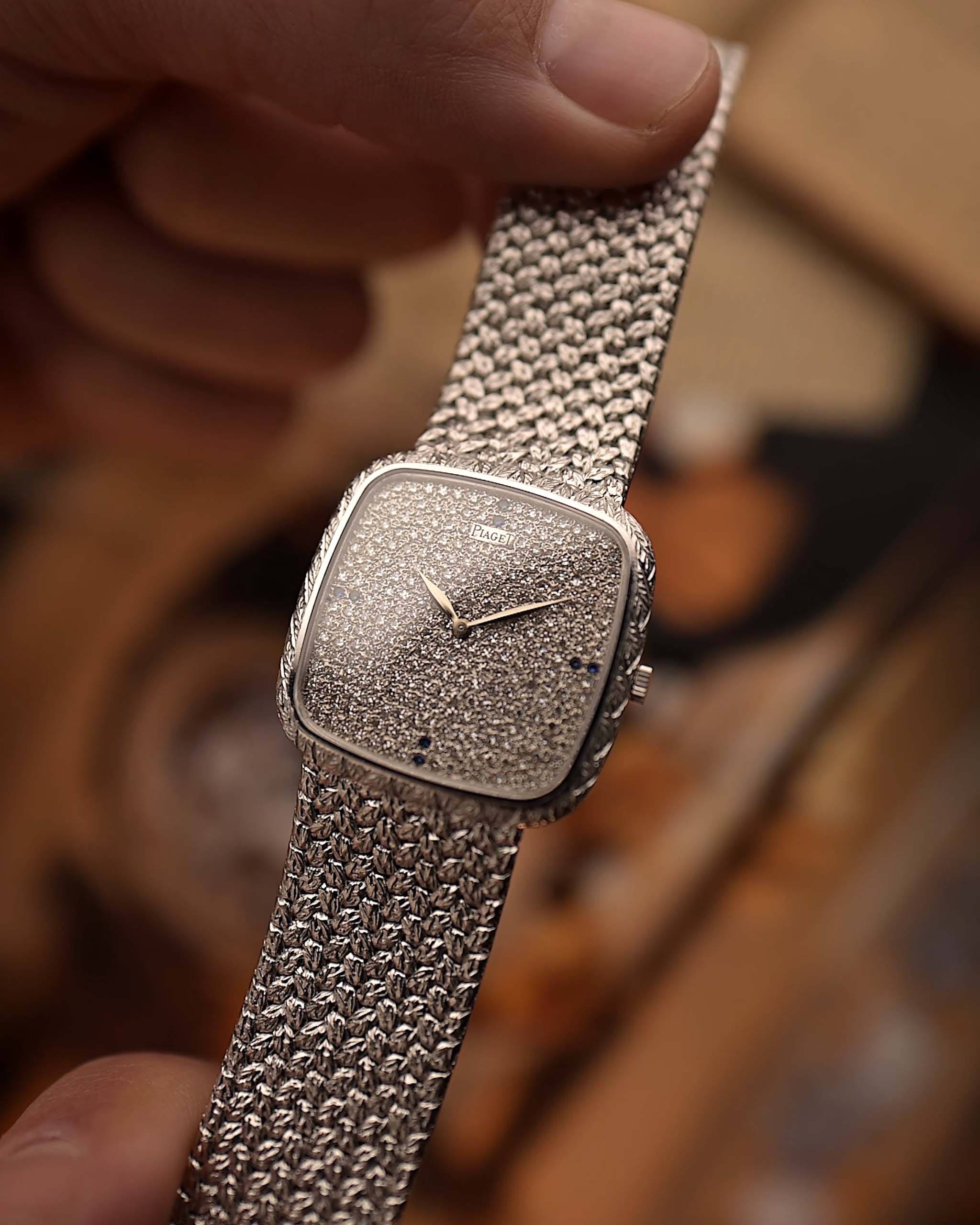 Piaget Square 9771 Jumbo Pavé 1980s - Image 4