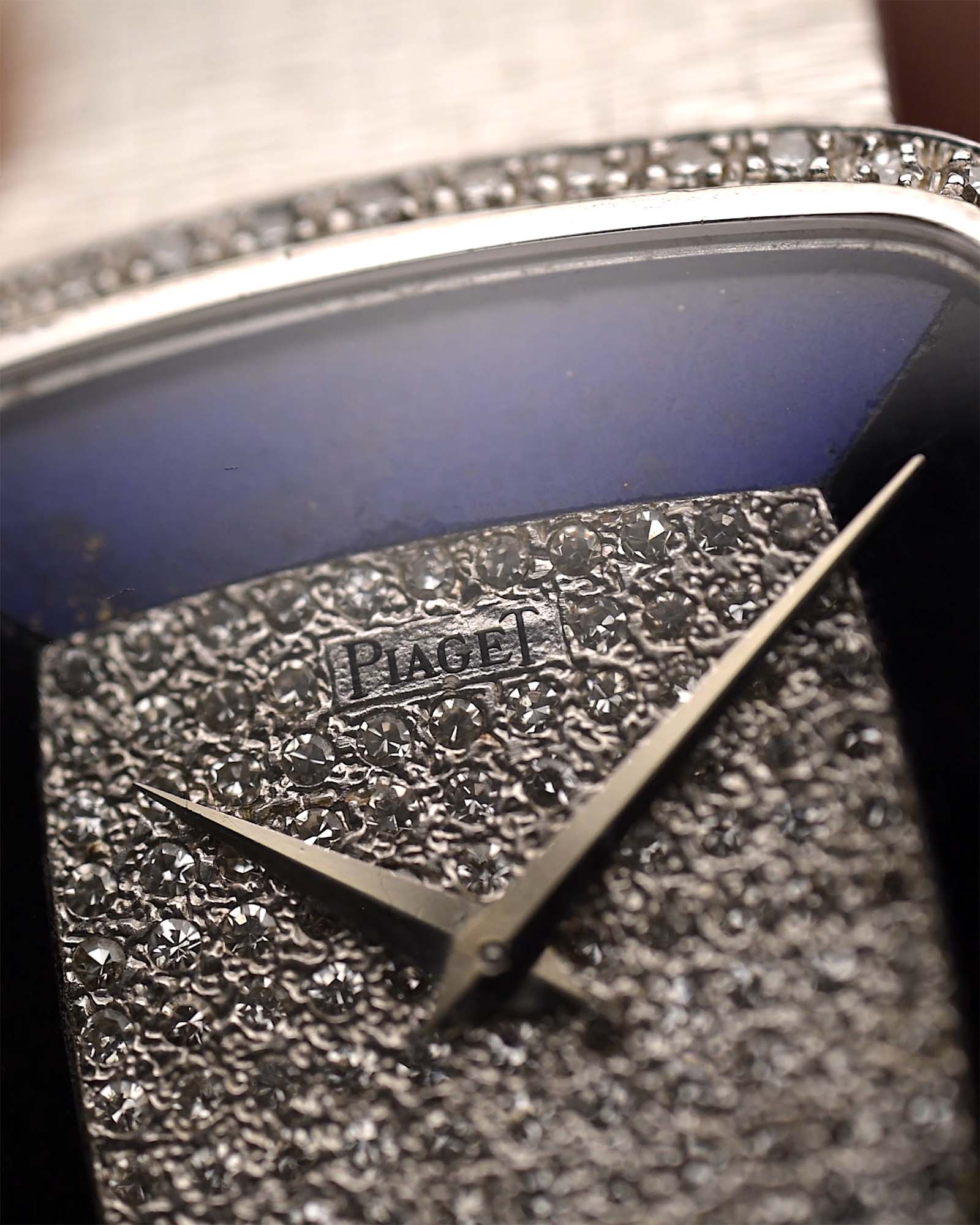 Piaget Square 9775 Lapis Onyx Diamond 1970s - Image 4