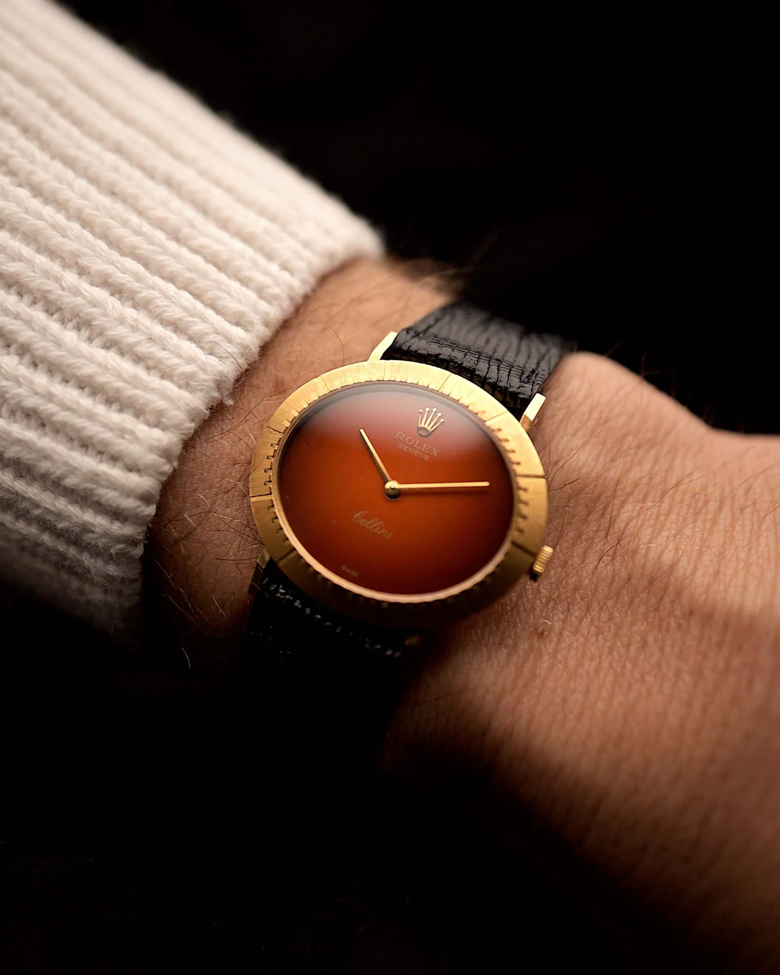 Rolex Cellini 4083 Red Ombre 1976