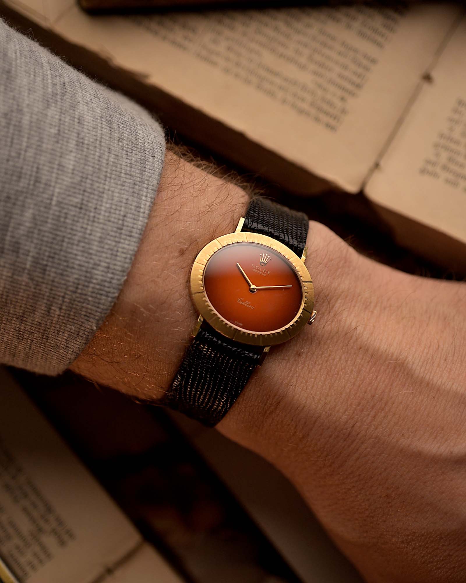 Rolex Cellini 4083 Red Ombre 1976 - Image 2