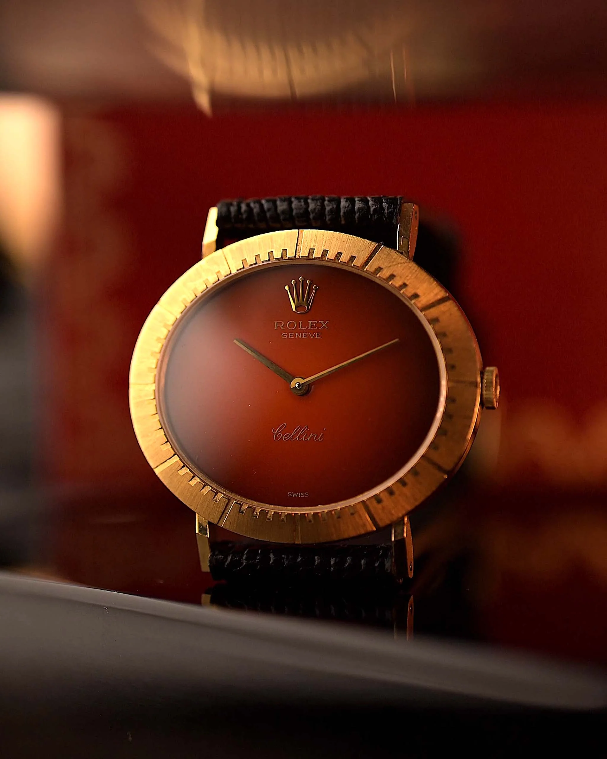 Rolex Cellini 4083 Red Ombre 1976 - Image 3