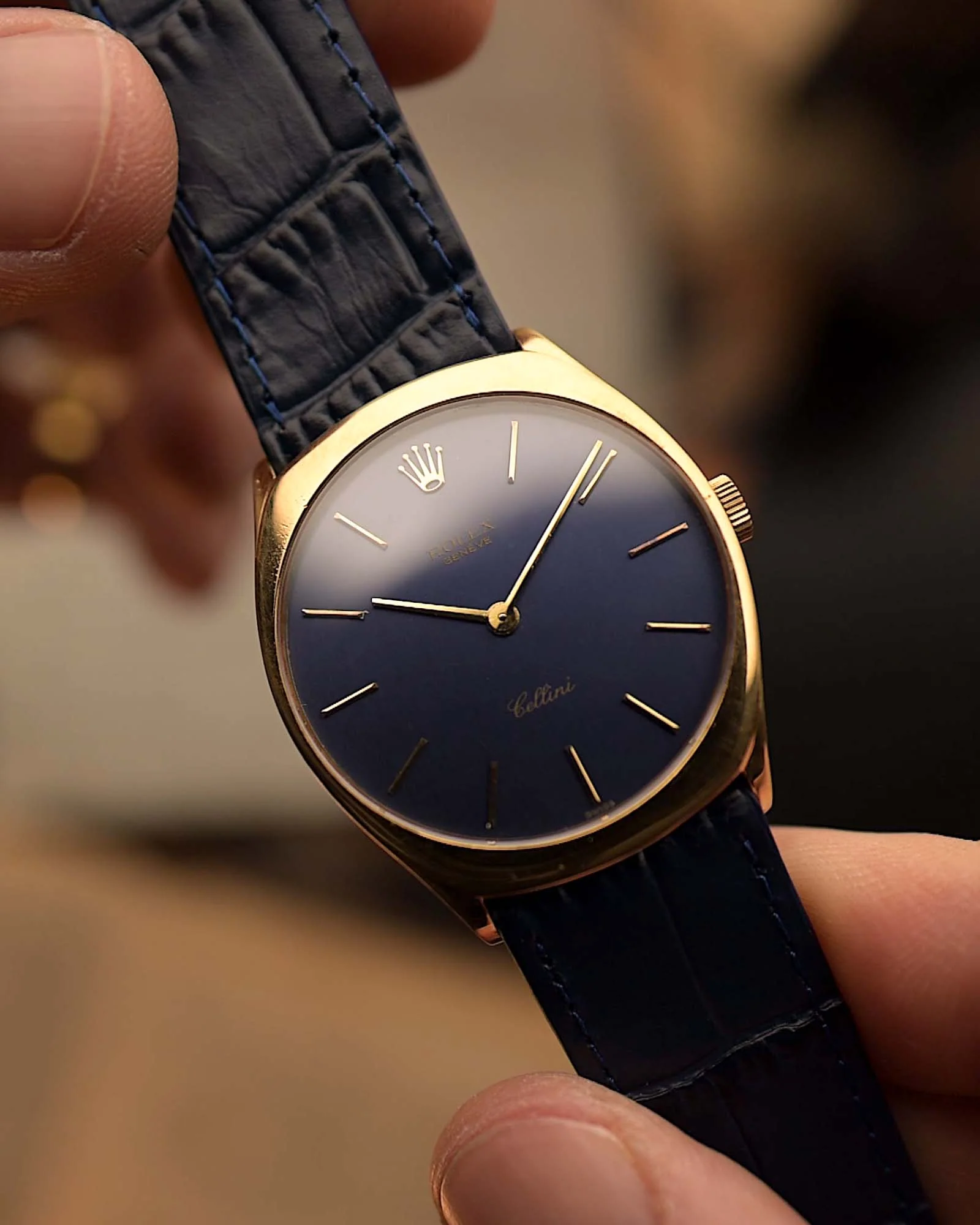 Rolex Cellini 4133 Blue 1990s - Image 4