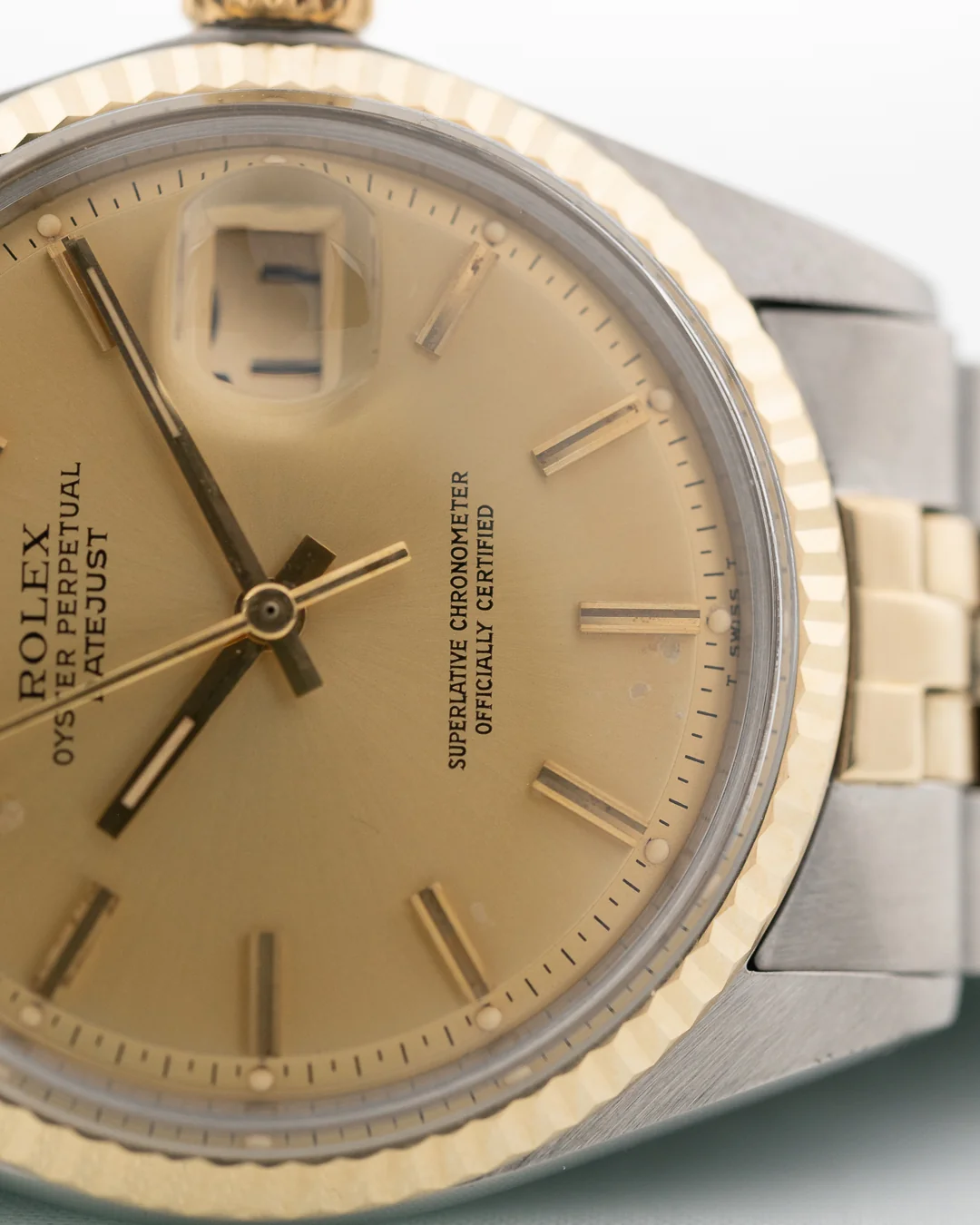 Rolex Datejust Bicolor Pie Pan 1971 - Image 3