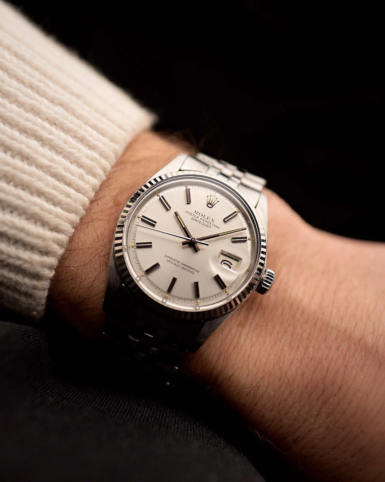 Rolex Datejust Pie Pan 1601 Silver 1973