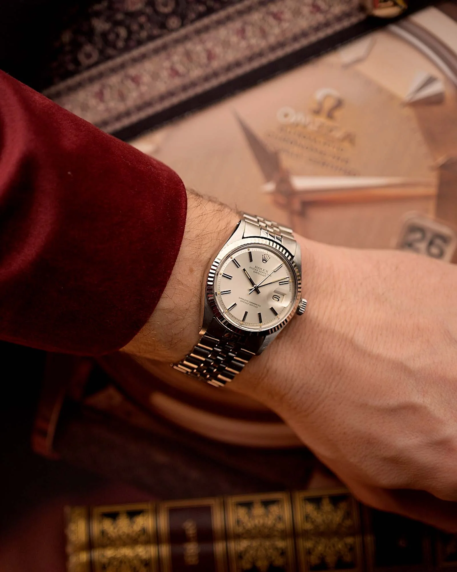 Rolex Datejust Pie Pan 1601 Silver 1973 - Image 2