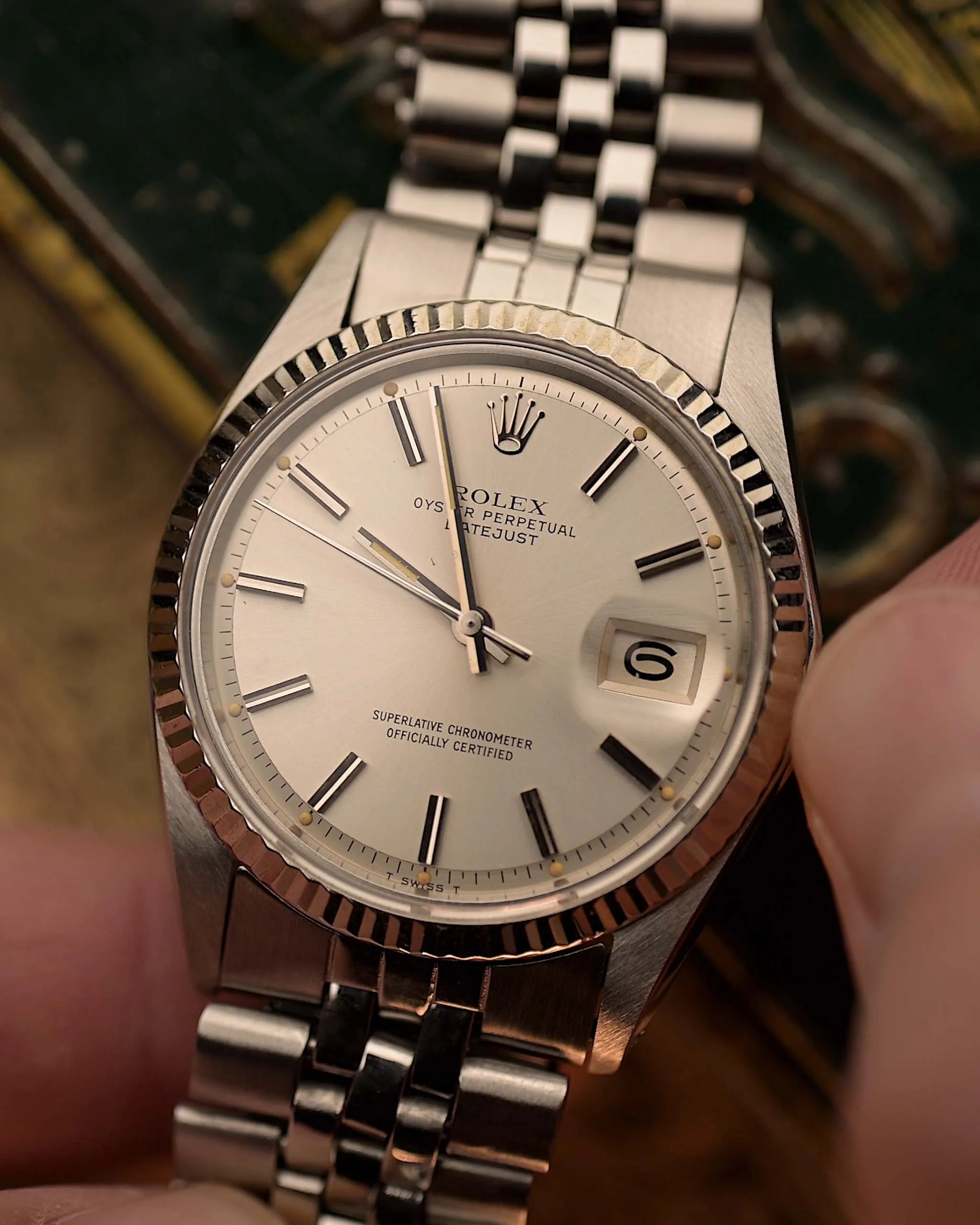 Rolex Datejust Pie Pan 1601 Silver 1973 - Image 4
