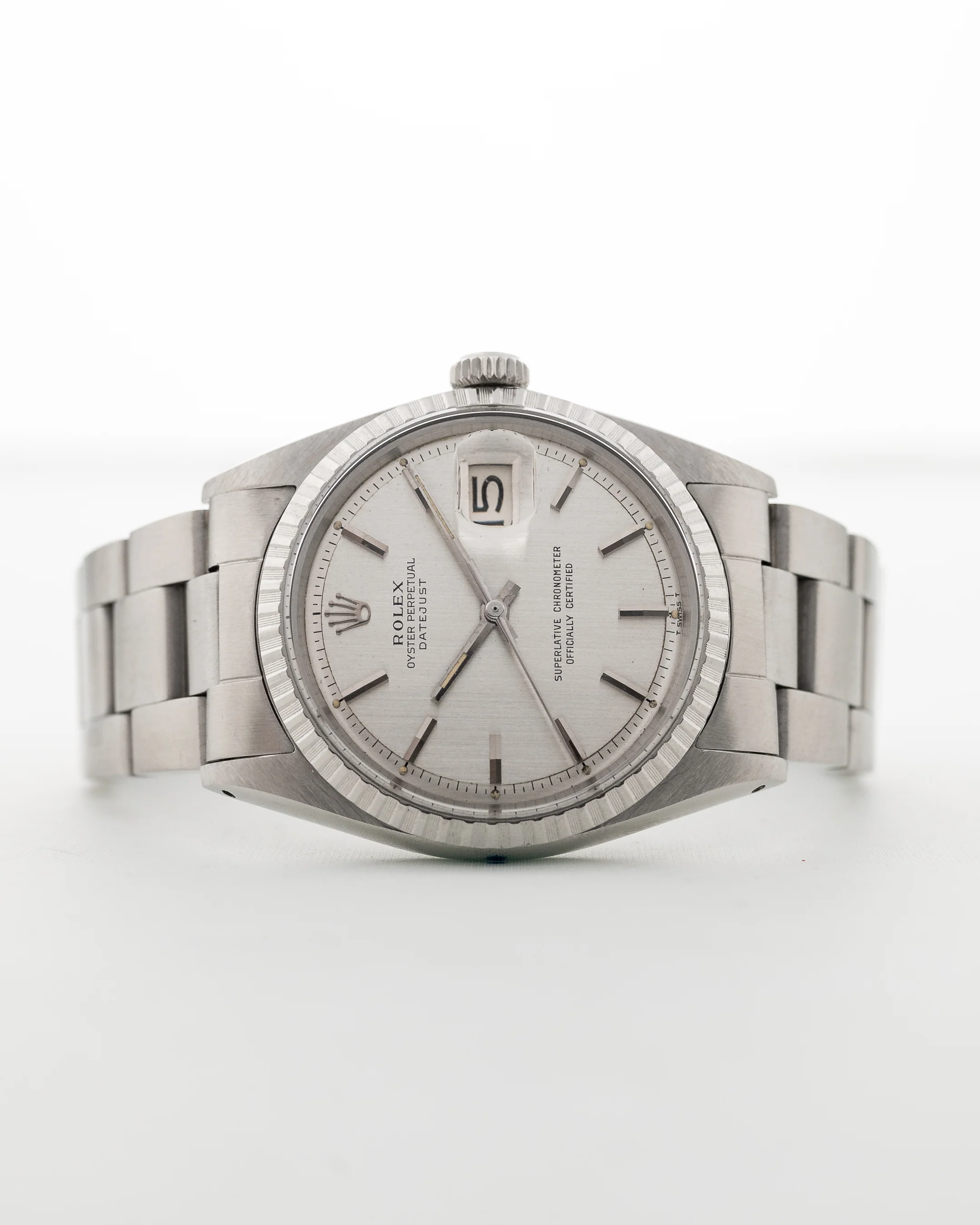 Rolex Datejust Silver Pie Pan 1966