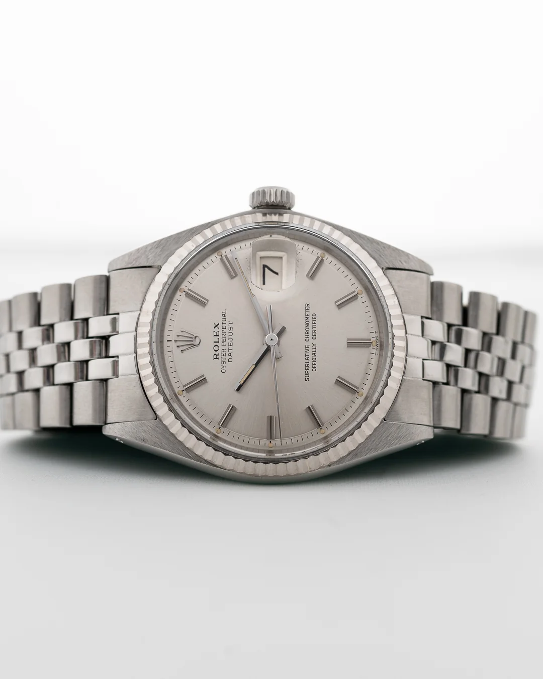 Rolex Datejust Silver Pie Pan 1972
