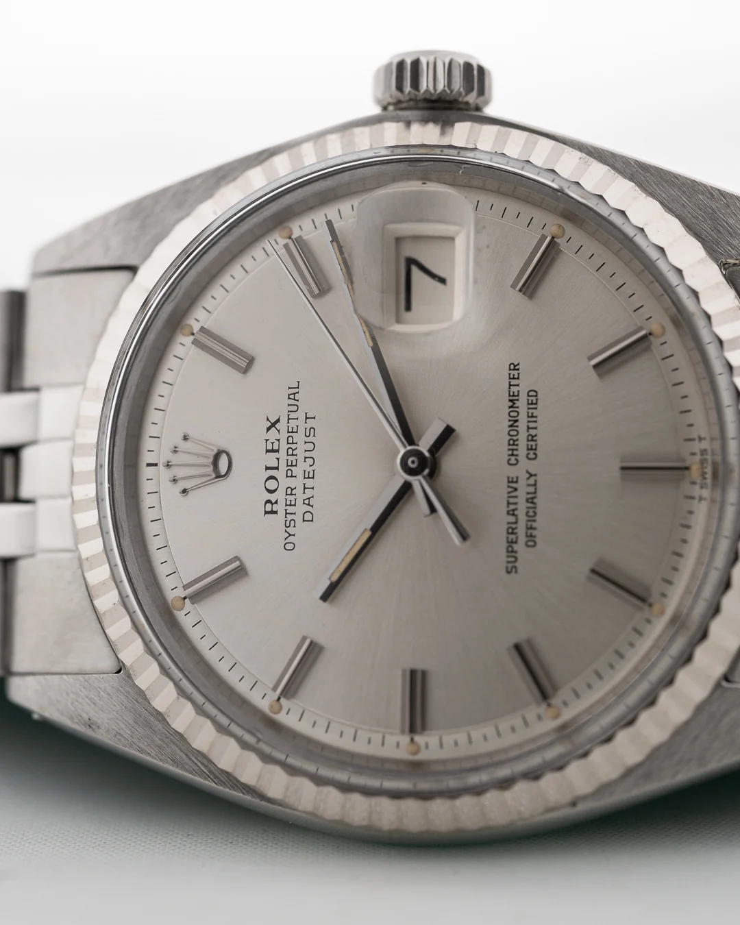 Rolex Datejust Silver Pie Pan 1972 - Image 2