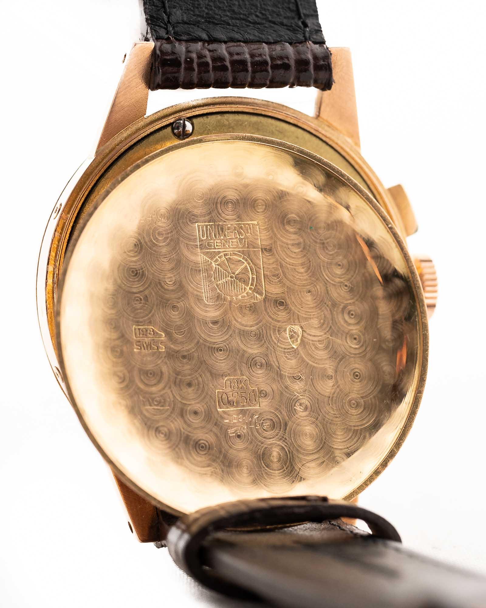 Universal Geneve 12253 Tricompax 18k Rose 1940s - Image 20