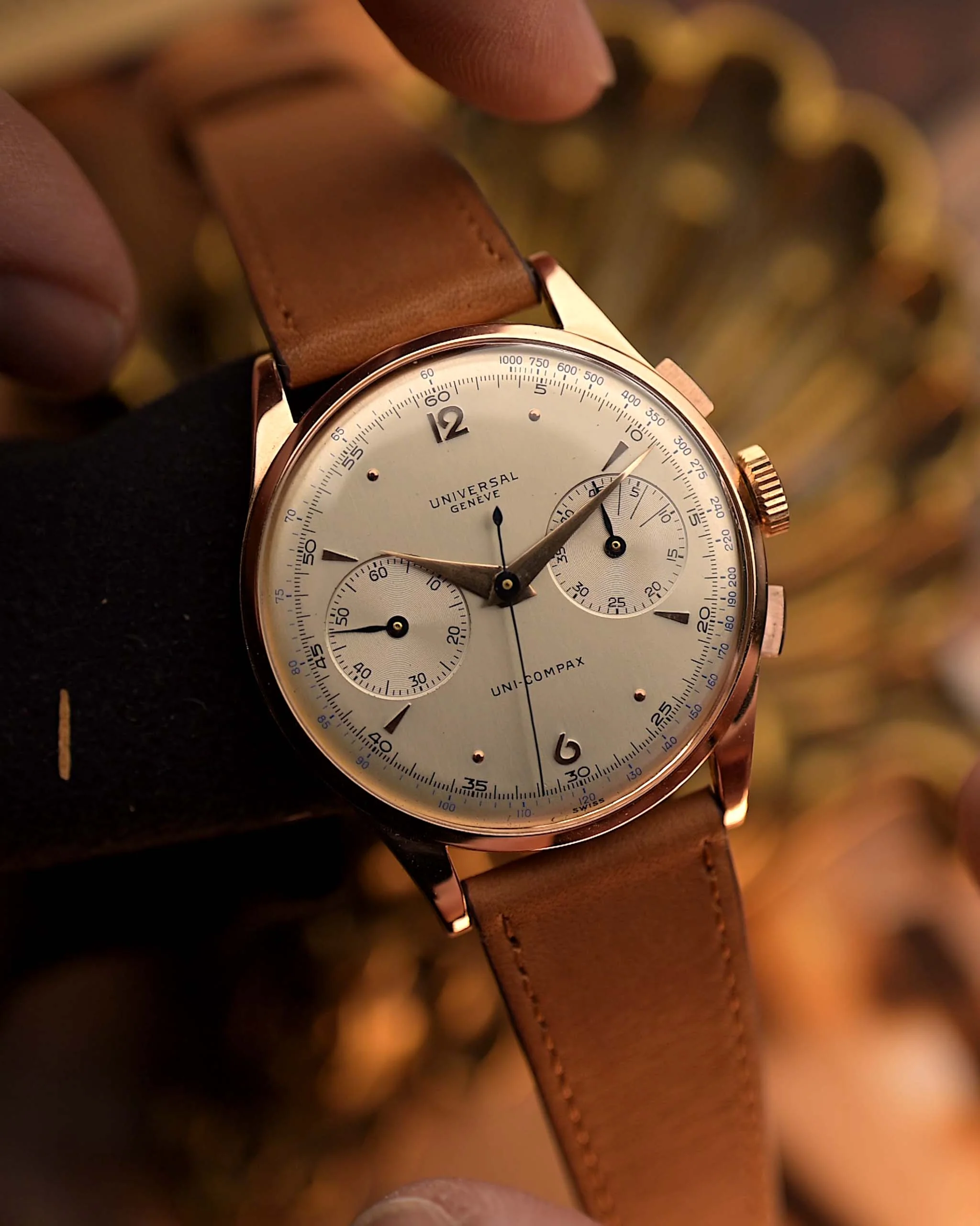 Universal Geneve 124103 Uni Compax Rosé 1950s - Image 3