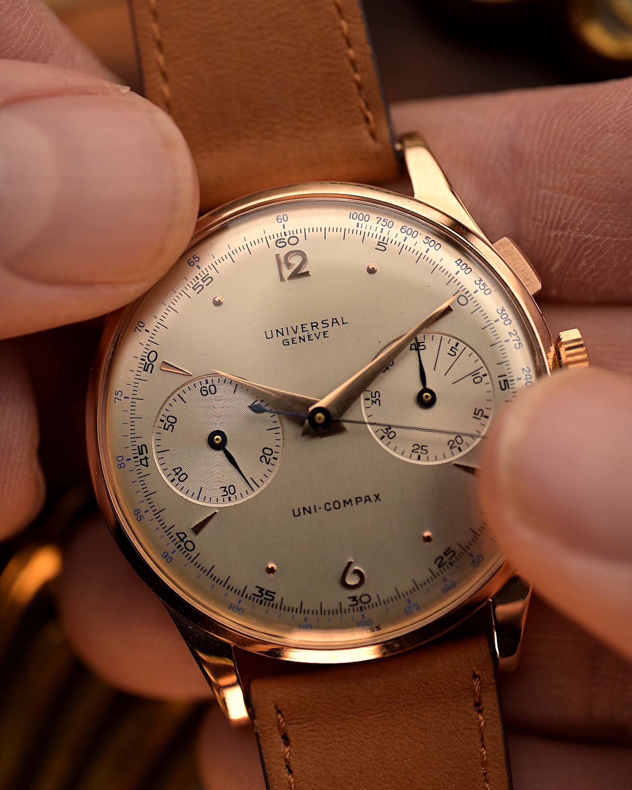 Universal Geneve 124103 Uni Compax Rosé 1950s - Image 4