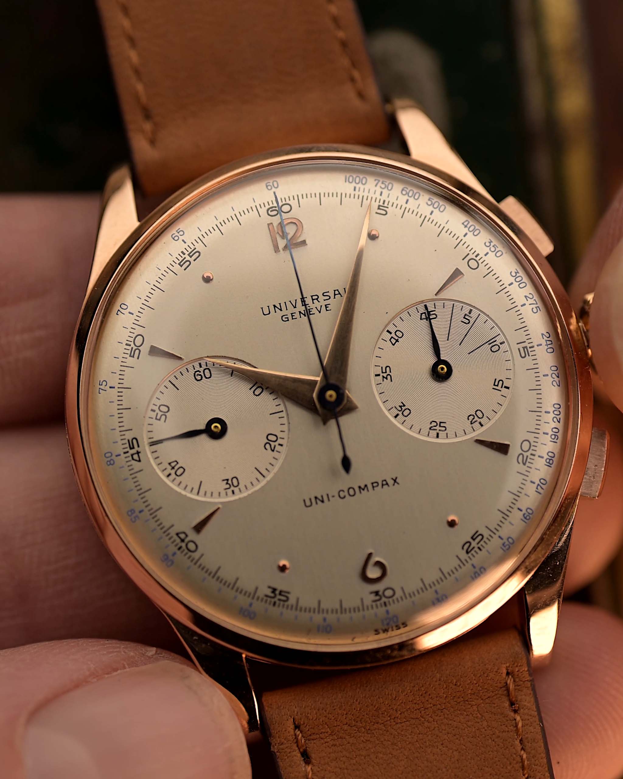 Universal Geneve 124103 Uni Compax Rosé 1950s - Image 5