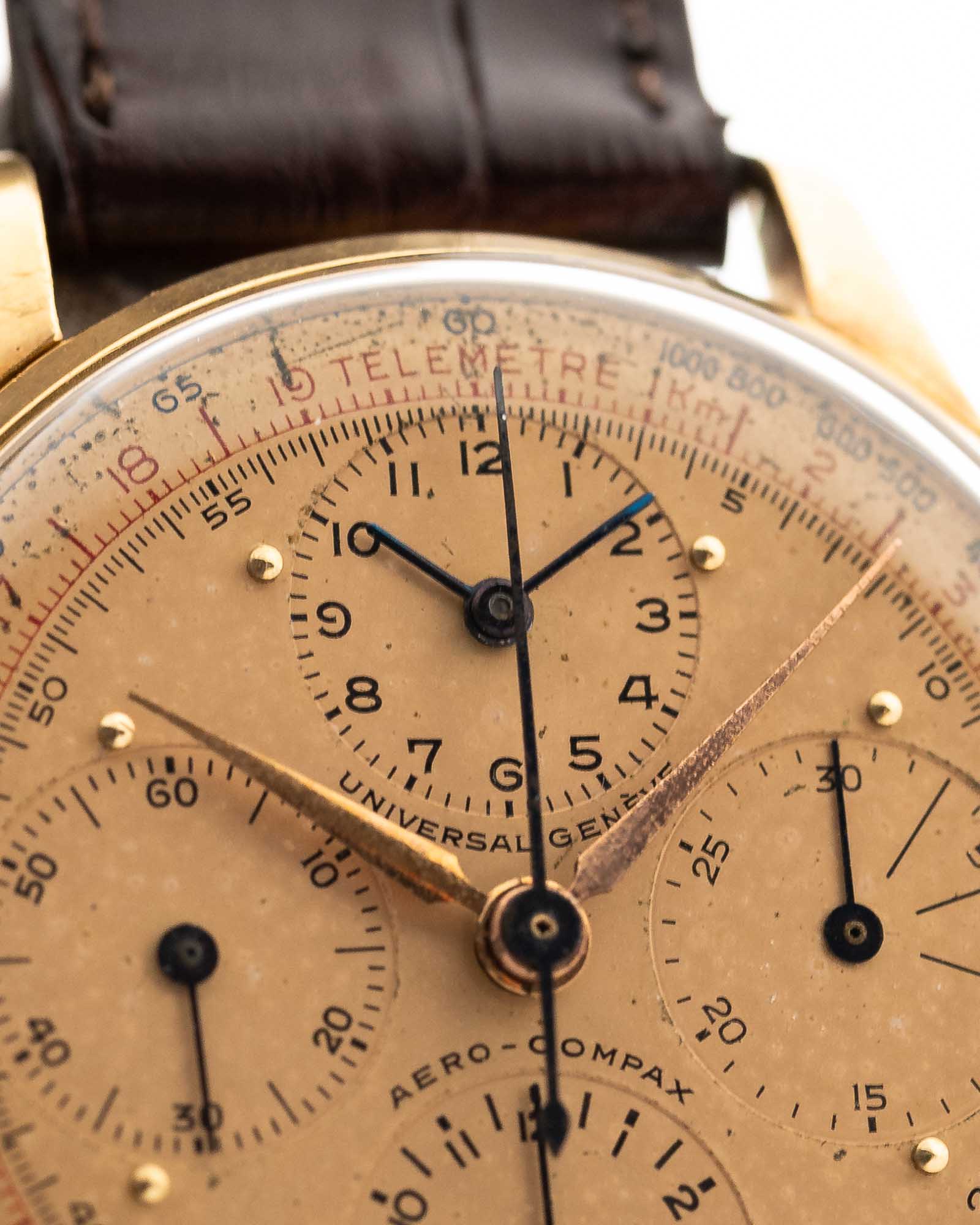Universal Geneve 12540 Aero Compax 18k 1940s - Image 12
